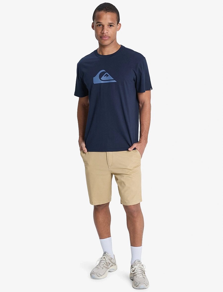 Quiksilver - EV COMP LOGO SS - oberteile & t-shirts - dark navy - 4