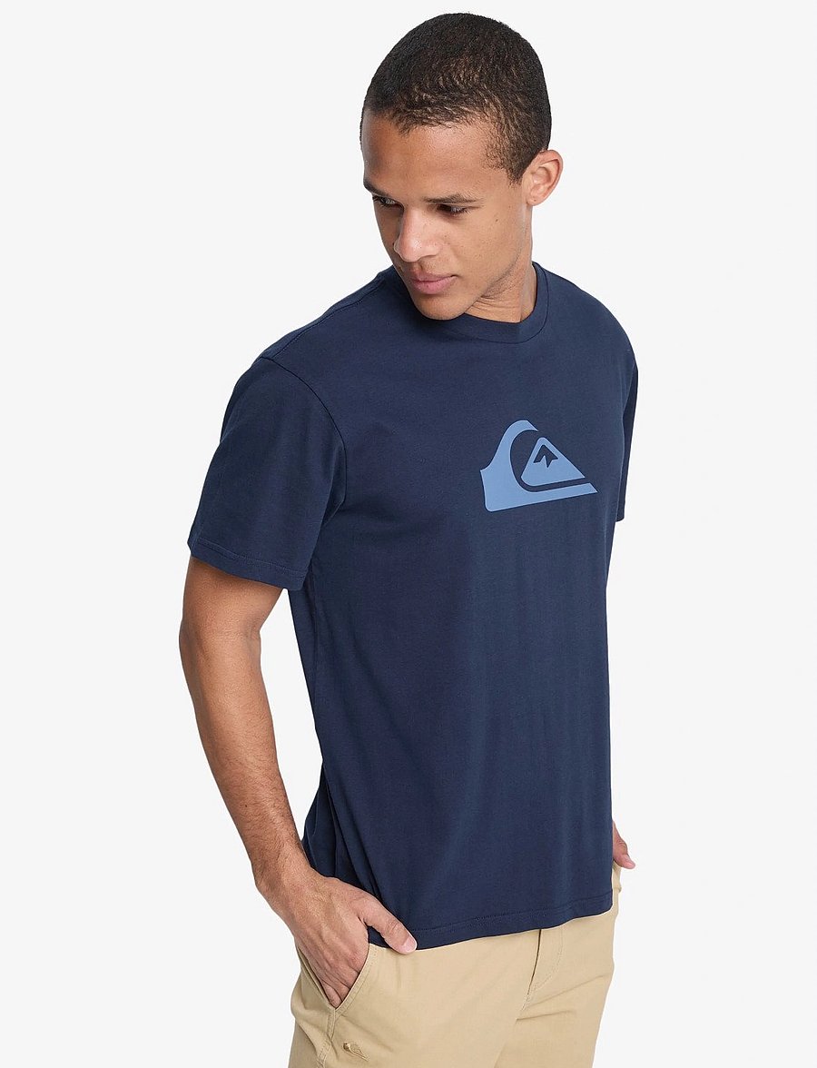 Quiksilver - EV COMP LOGO SS - oberteile & t-shirts - dark navy - 5