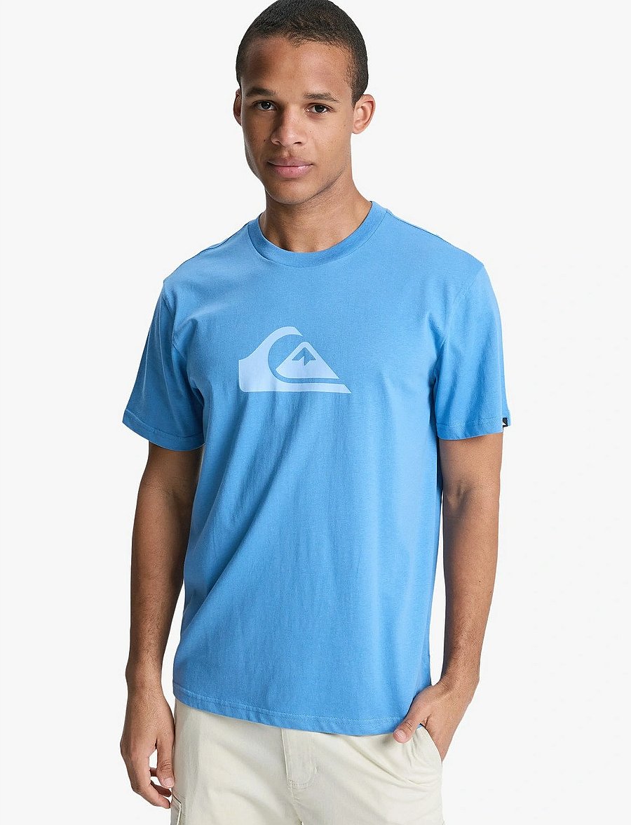 Quiksilver - EV COMP LOGO SS - t-shirts - riviera - 0