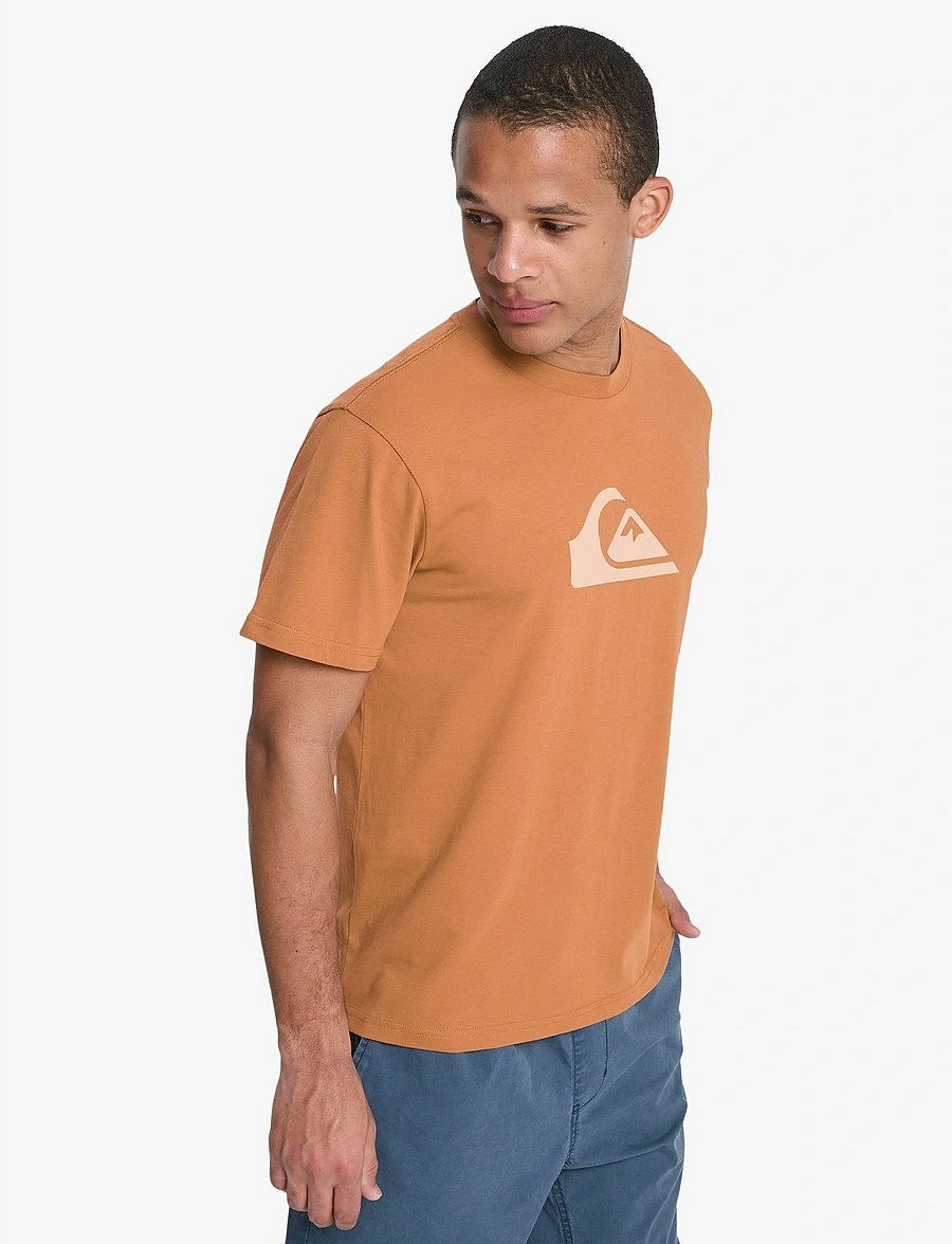 Quiksilver - EV COMP LOGO SS - tops & t-shirts - tobacco brown - 5