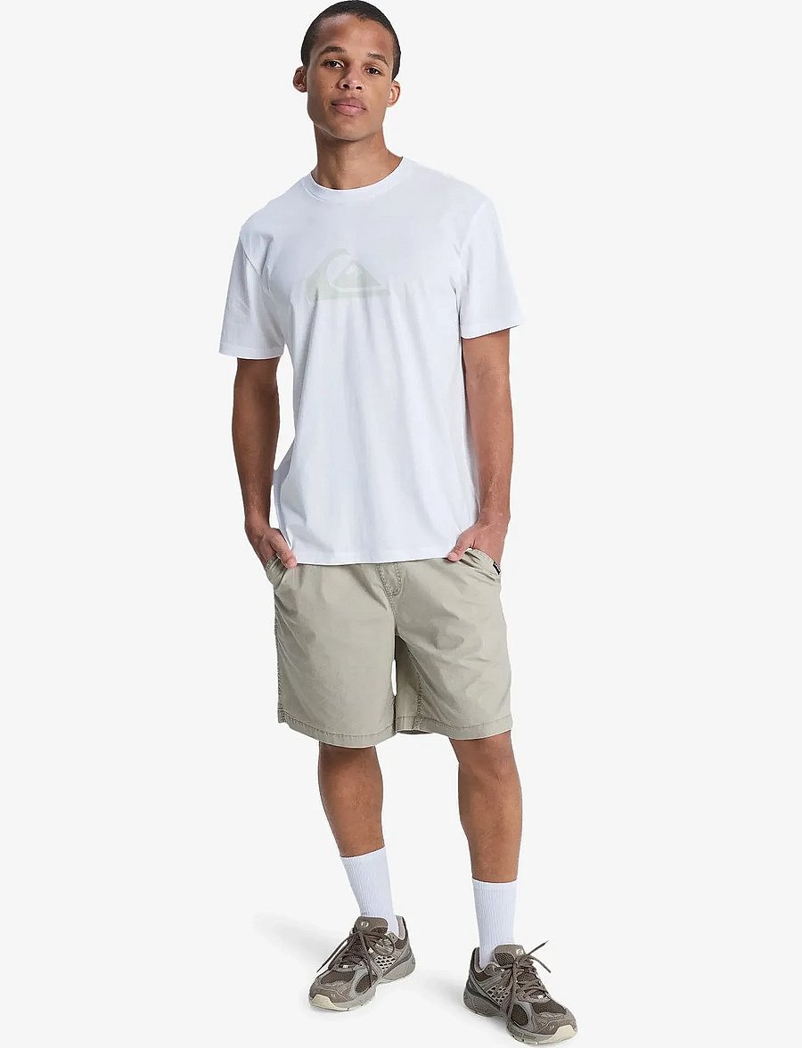 Quiksilver - EV COMP LOGO SS - tops & t-shirts - white - 4