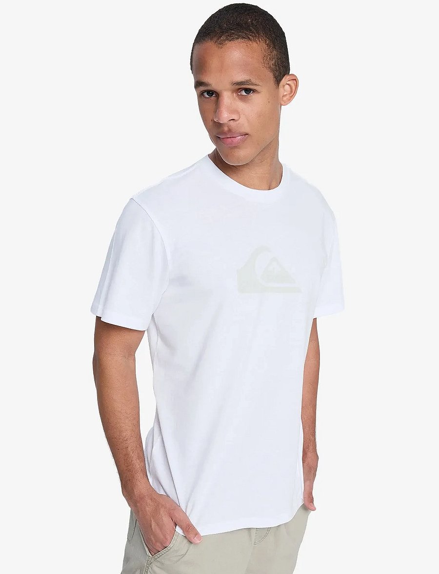 Quiksilver - EV COMP LOGO SS - tops & t-shirts - white - 5