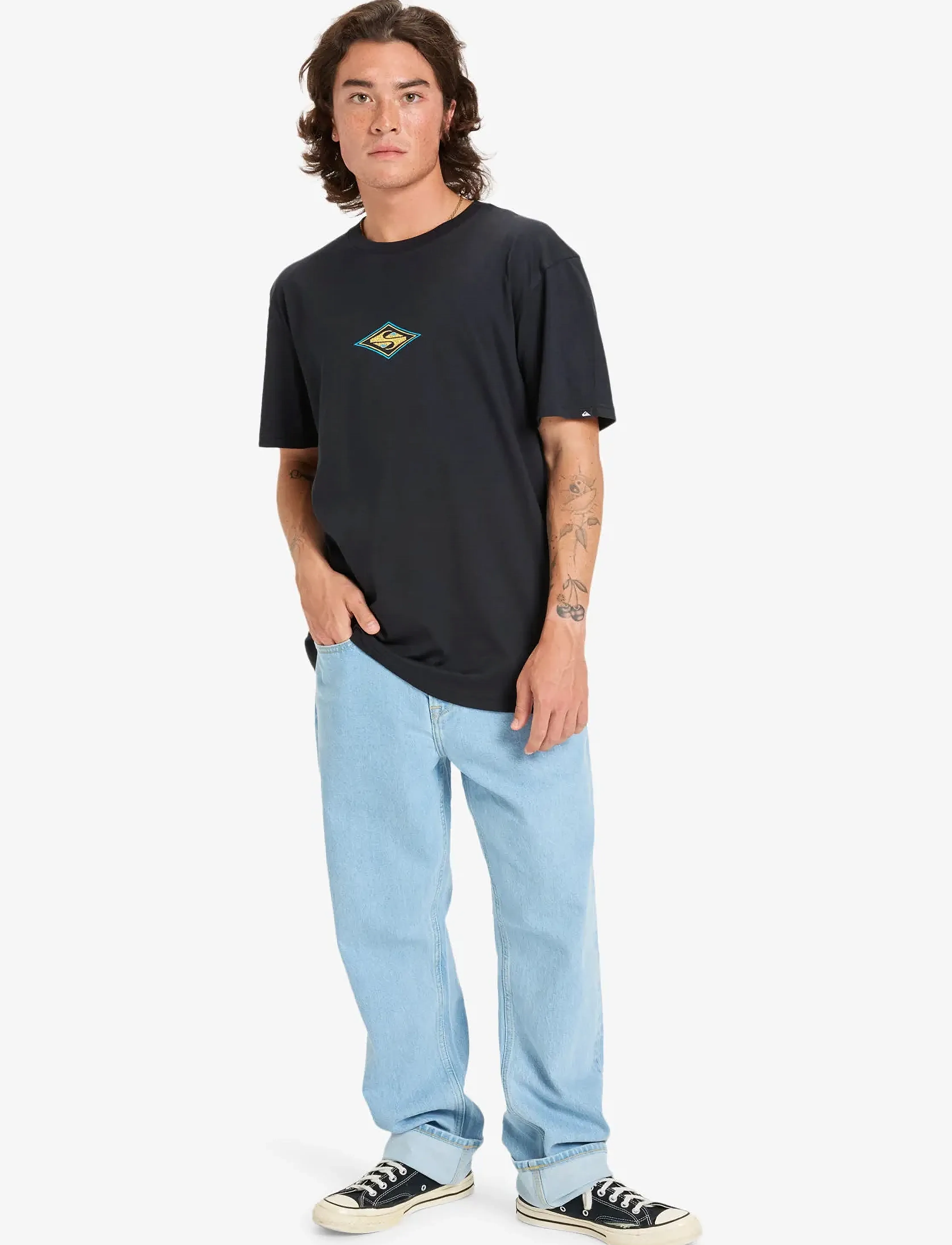 Quiksilver - EV SWELL OVATION SS - t-shirts - black - 4