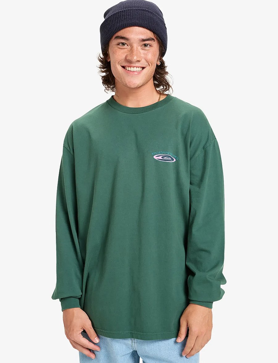 Quiksilver - HW HOLLOW COVES LS - tops - trekking green - 0