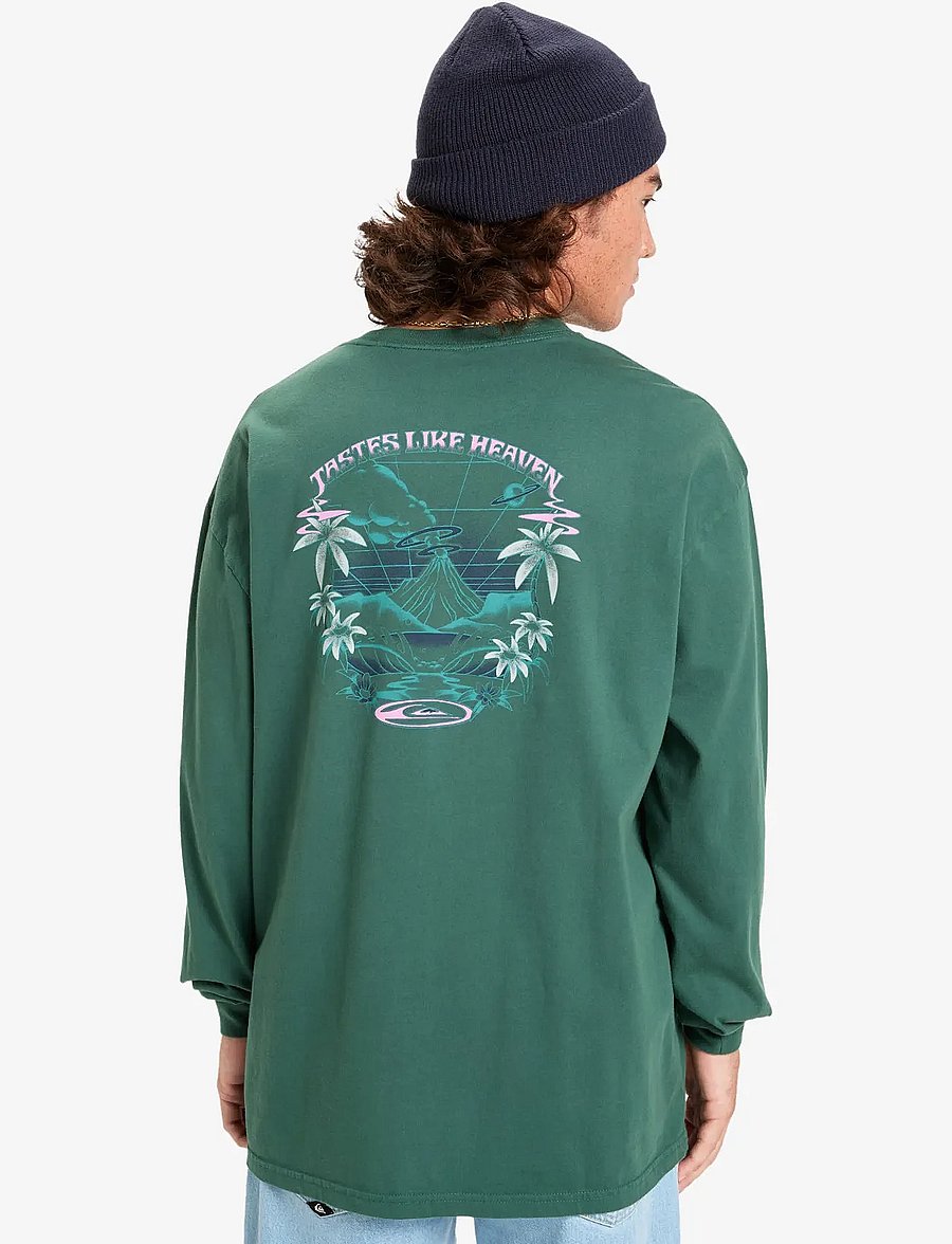 Quiksilver - HW HOLLOW COVES LS - tops - trekking green - 3