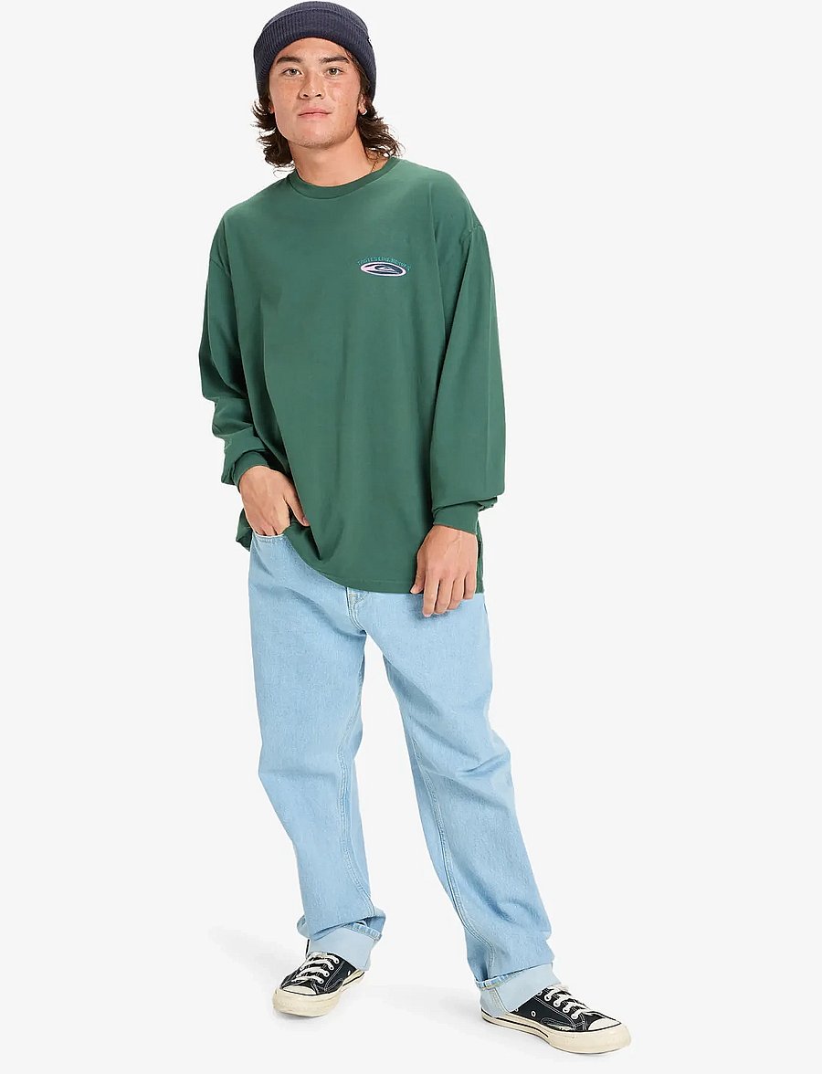 Quiksilver - HW HOLLOW COVES LS - tops - trekking green - 4