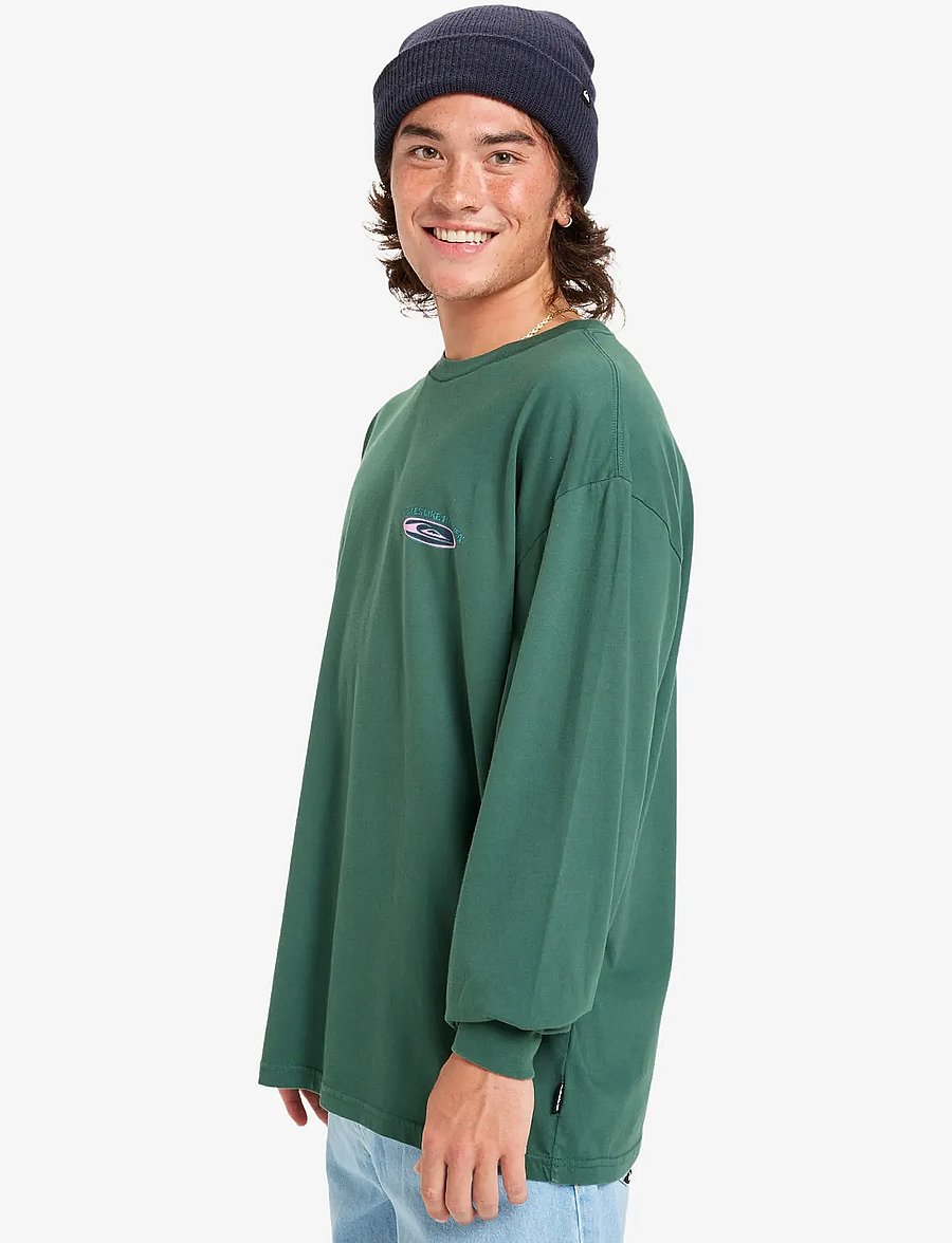 Quiksilver - HW HOLLOW COVES LS - tops - trekking green - 5