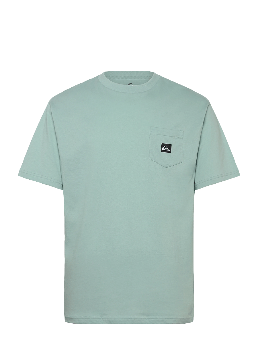 Quiksilver - SALT WATER POCKET SS TEE - oberteile & t-shirts - blue haze - 1