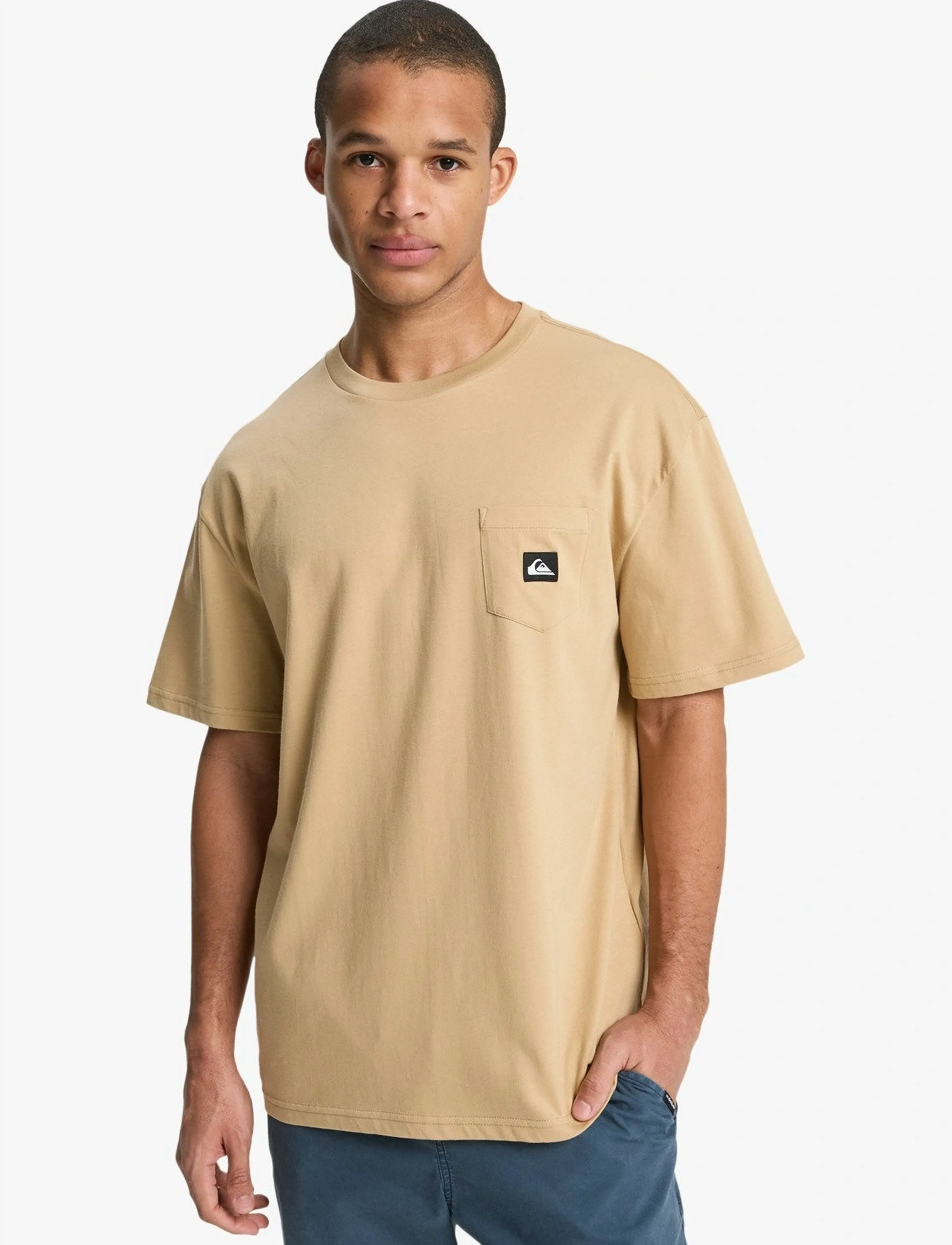 Quiksilver SALT WATER POCKET SS TEE - T-Shirts - KHAKI / beige