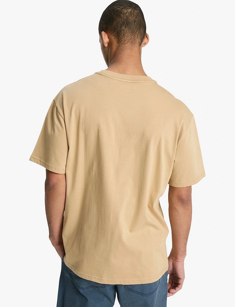 Quiksilver - SALT WATER POCKET SS TEE - oberteile & t-shirts - khaki - 3