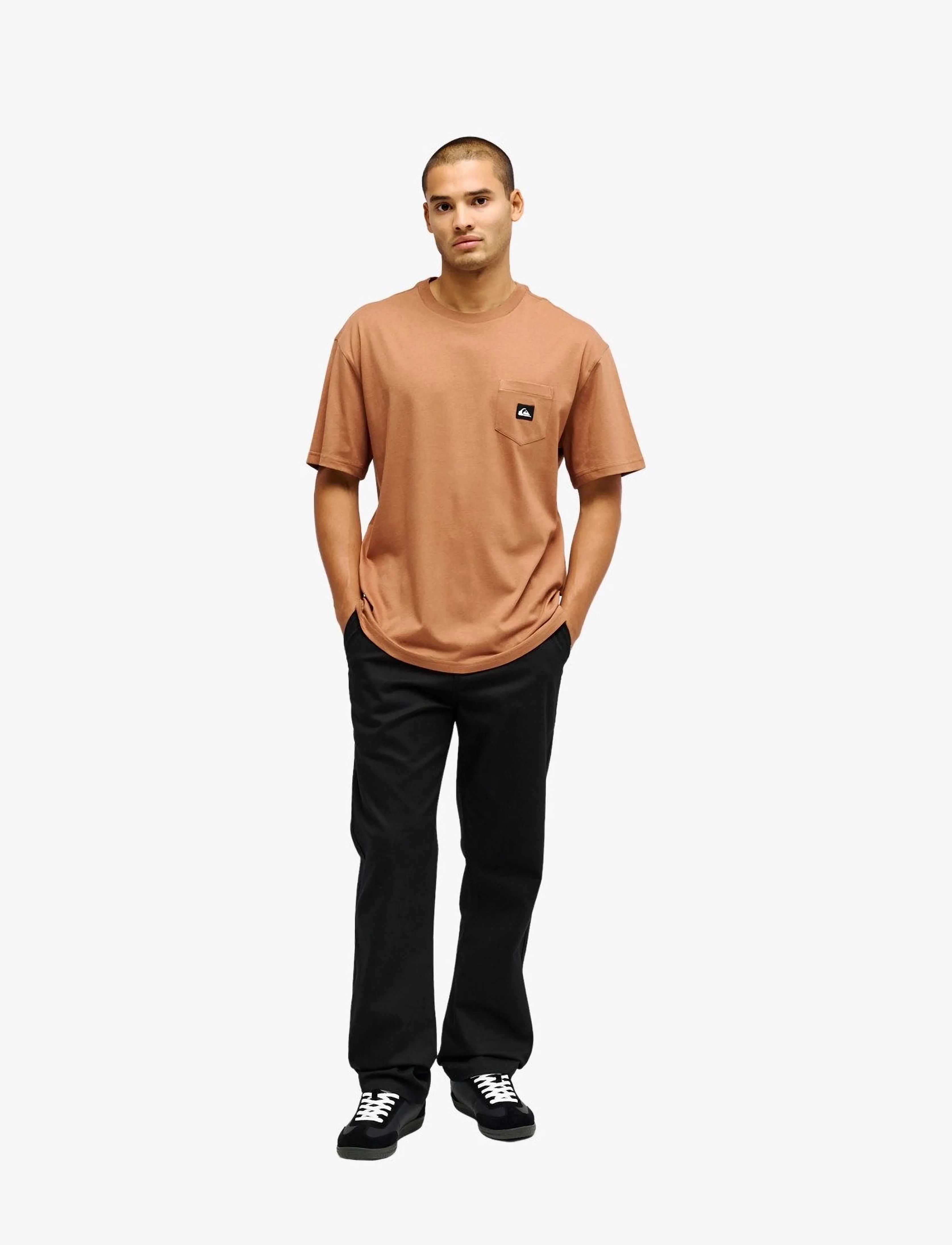 Quiksilver - SALT WATER POCKET SS TEE - alussärgid ja t-särgid - rawhide - 4