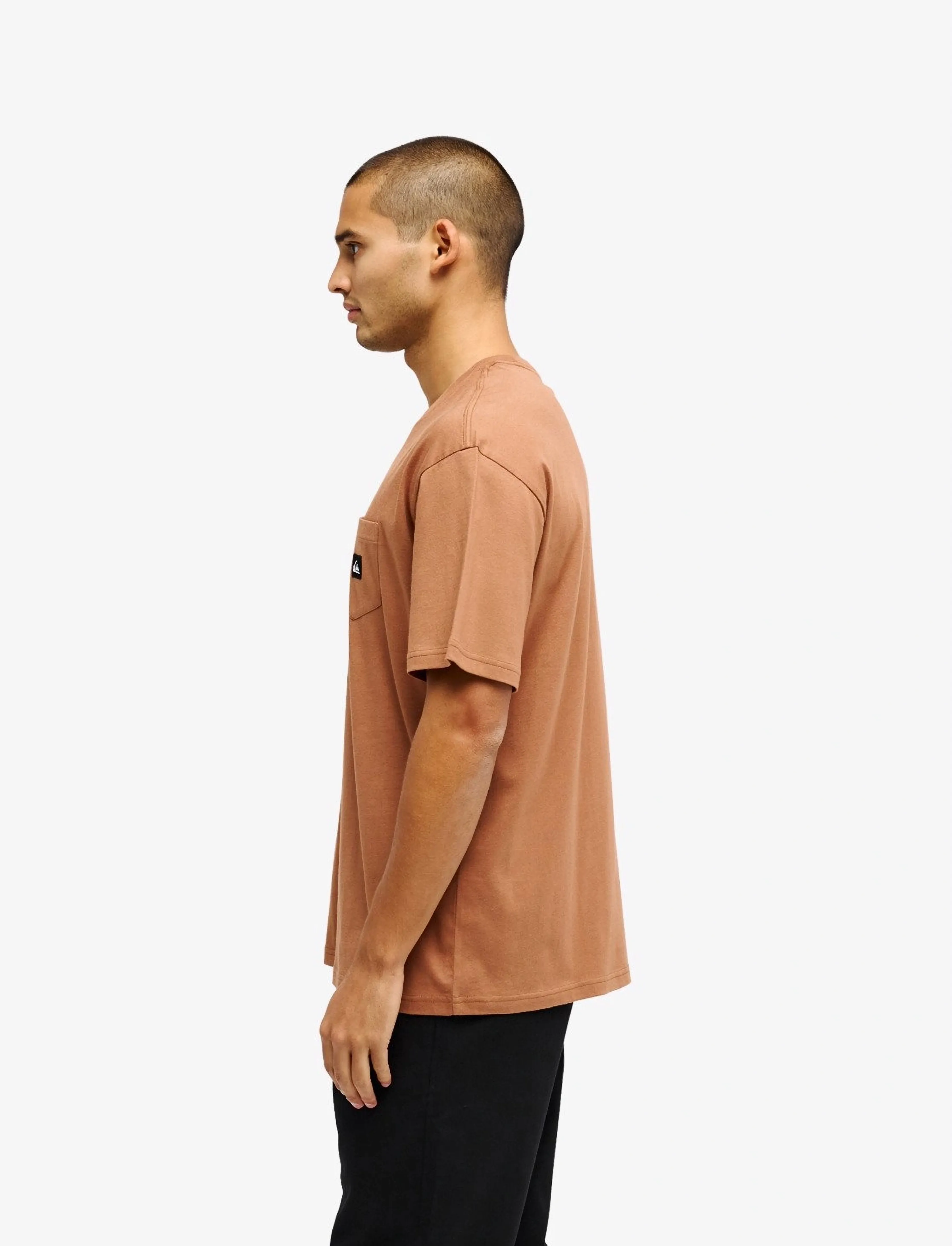 Quiksilver - SALT WATER POCKET SS TEE - alussärgid ja t-särgid - rawhide - 5