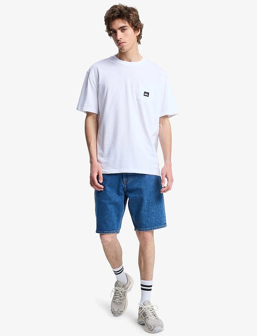 Quiksilver - SALT WATER POCKET SS TEE - oberteile & t-shirts - white - 4
