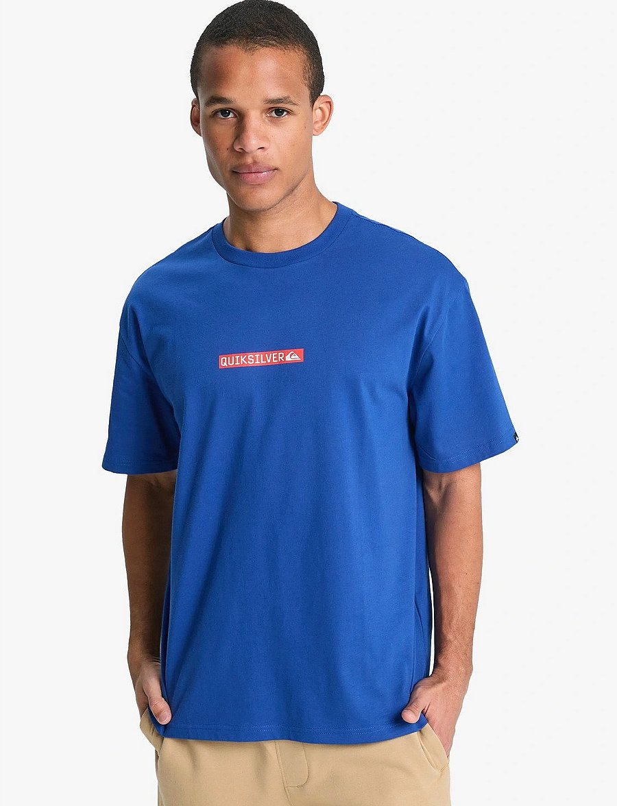 Quiksilver - DNA CLICKER SS - t-shirts - monaco blue - 0