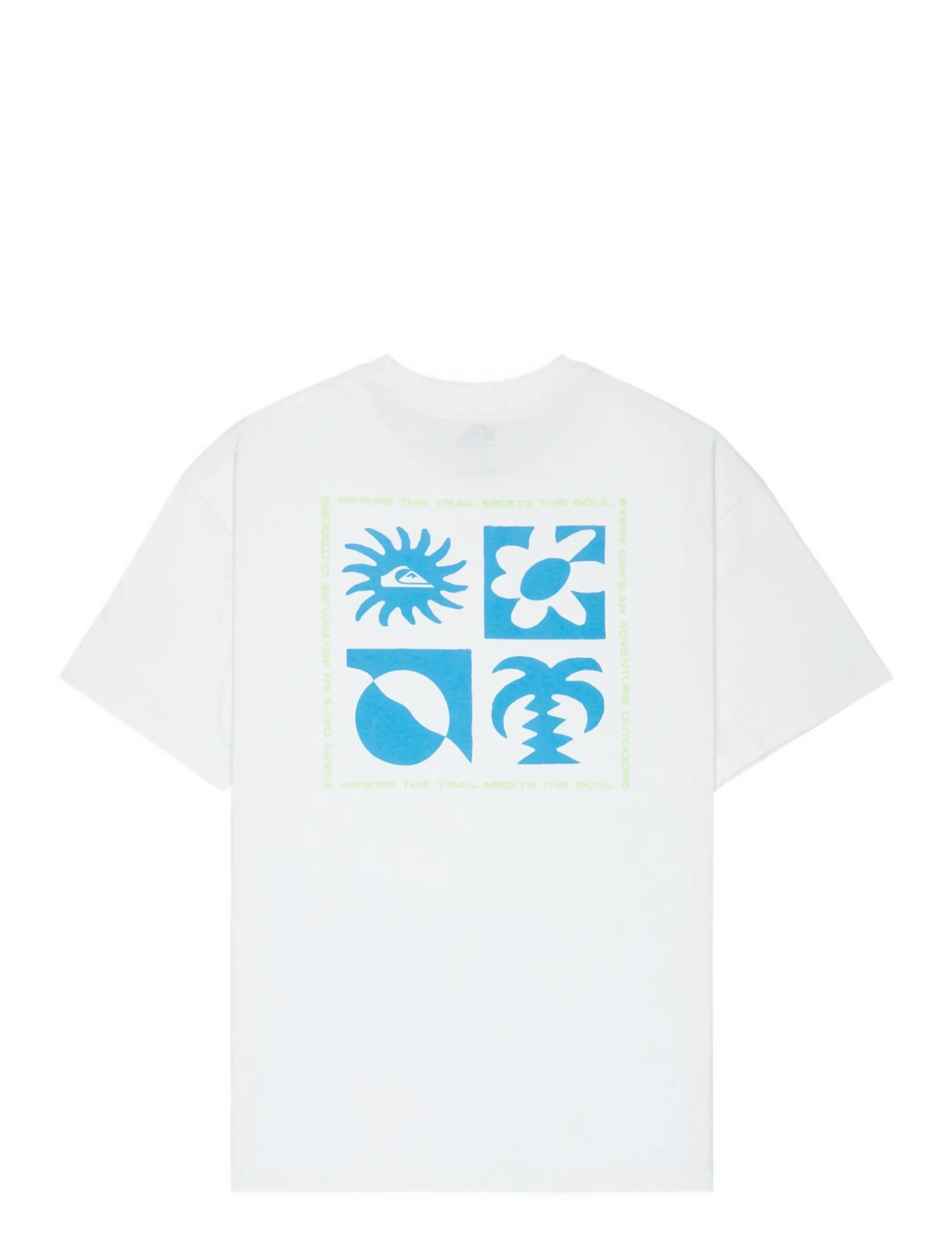 Quiksilver - EVO BLOSSOM OF PEACE - oberteile & t-shirts - snow white - 2