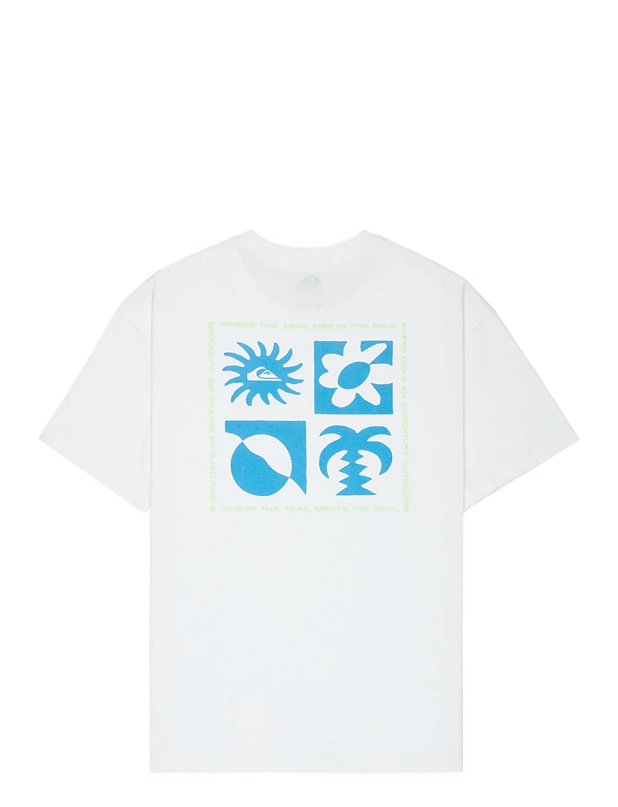 Quiksilver - EVO BLOSSOM OF PEACE - oberteile & t-shirts - snow white - 2