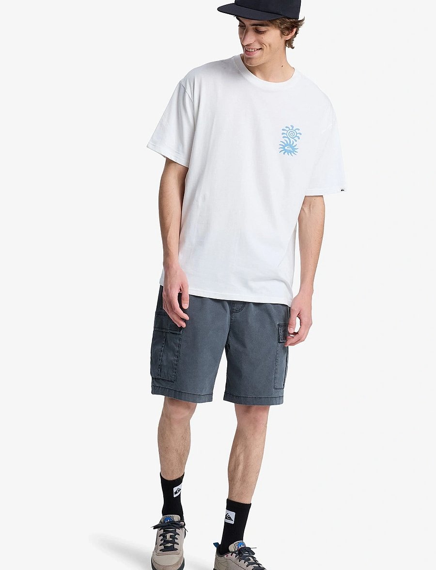 Quiksilver - EVO BLOSSOM OF PEACE - oberteile & t-shirts - snow white - 4