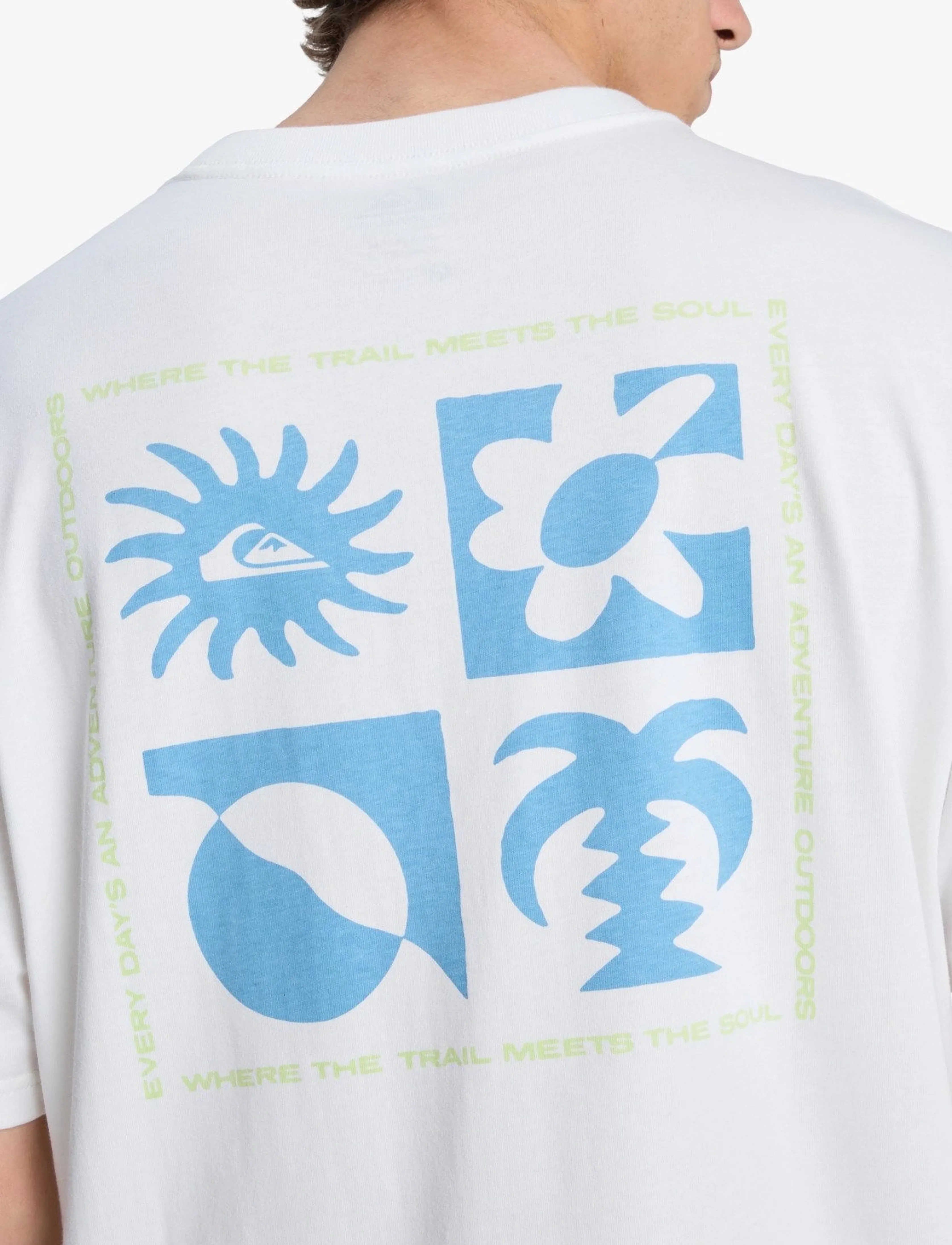 Quiksilver EVO BLOSSOM OF PEACE - Streetstyle - SNOW WHITE / white