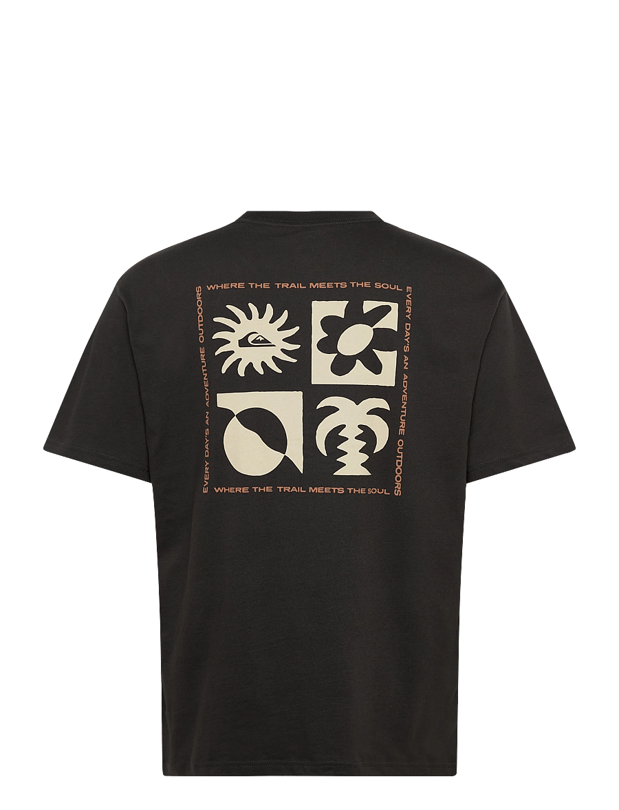 Quiksilver - EVO BLOSSOM OF PEACE - alussärgid ja t-särgid - tarmac - 2