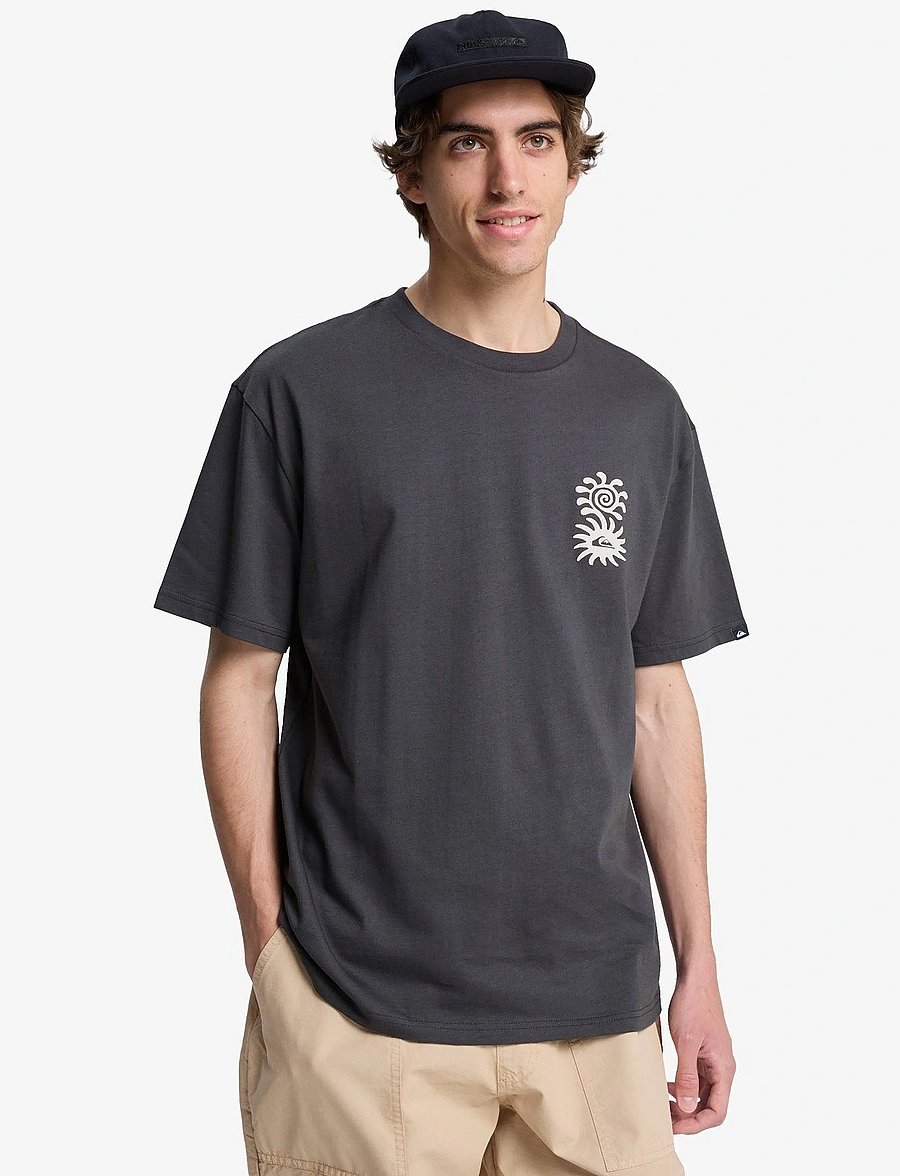 Quiksilver - EVO BLOSSOM OF PEACE - alussärgid ja t-särgid - tarmac - 0