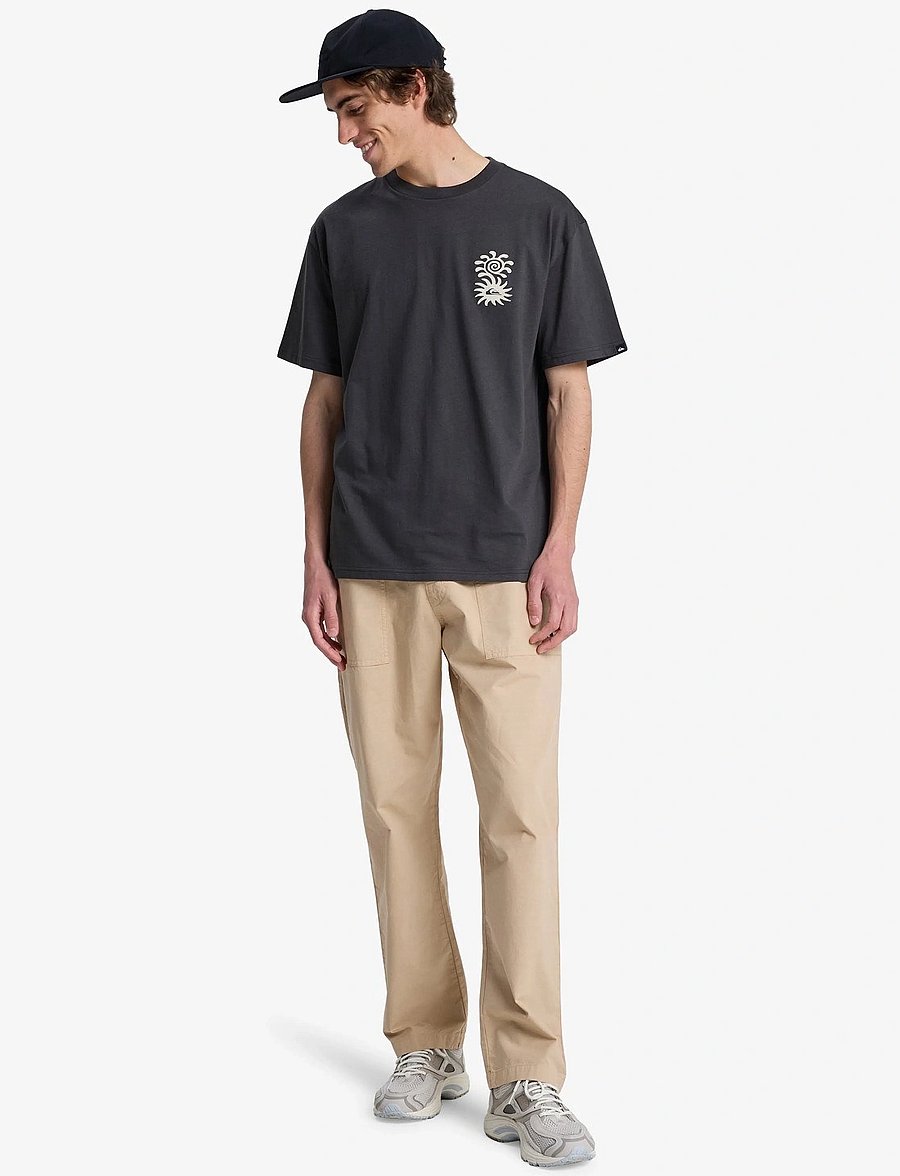 Quiksilver - EVO BLOSSOM OF PEACE - alussärgid ja t-särgid - tarmac - 4