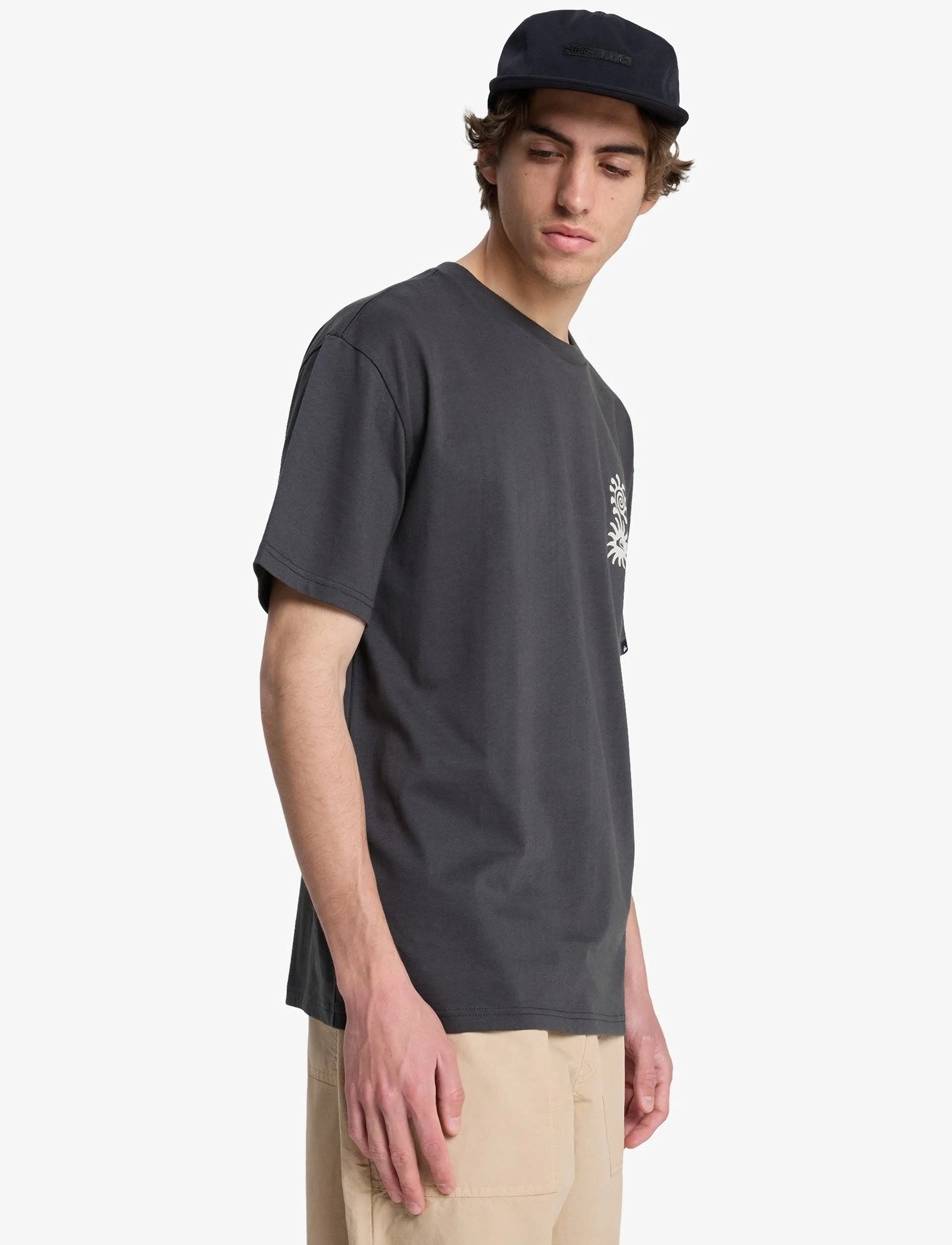Quiksilver - EVO BLOSSOM OF PEACE - t-shirts - tarmac - 5