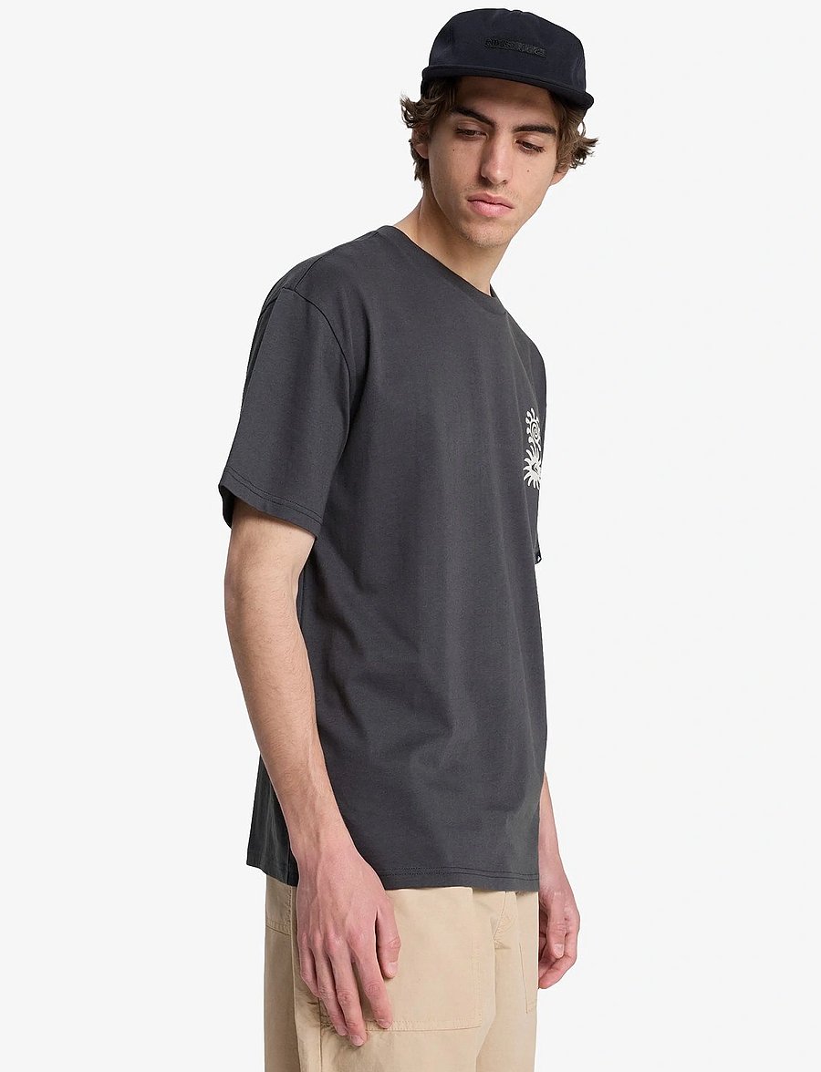 Quiksilver - EVO BLOSSOM OF PEACE - alussärgid ja t-särgid - tarmac - 5