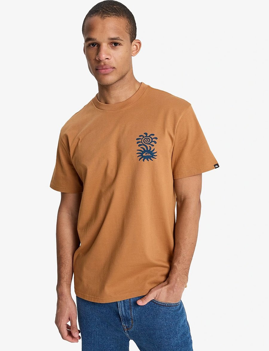 Quiksilver - EVO BLOSSOM OF PEACE - t-shirts - tobacco brown - 0