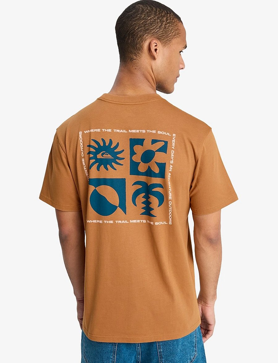 Quiksilver - EVO BLOSSOM OF PEACE - t-shirts - tobacco brown - 3