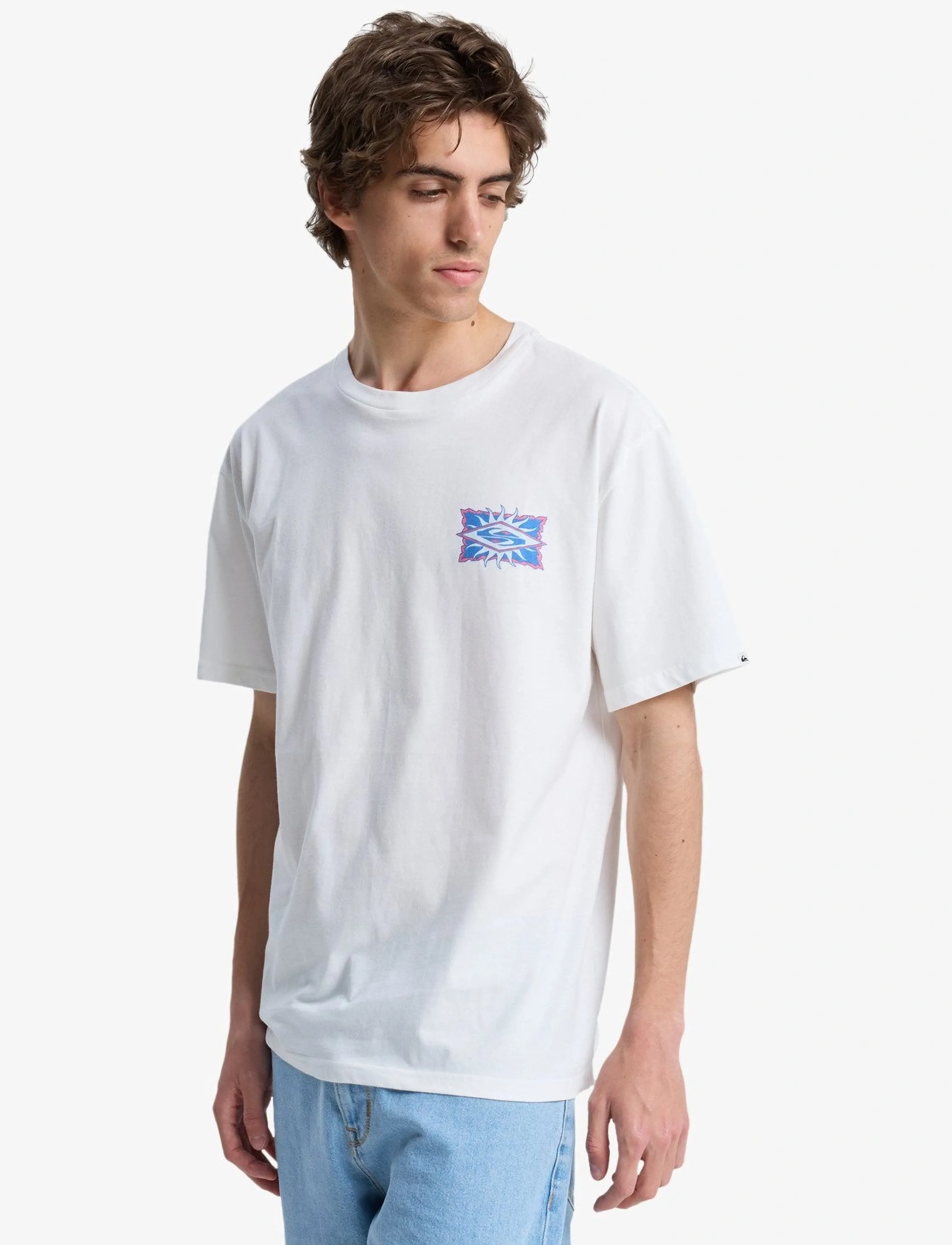 Quiksilver - EV STARFISH STAMP SS - tops & t-shirts - snow white - 5
