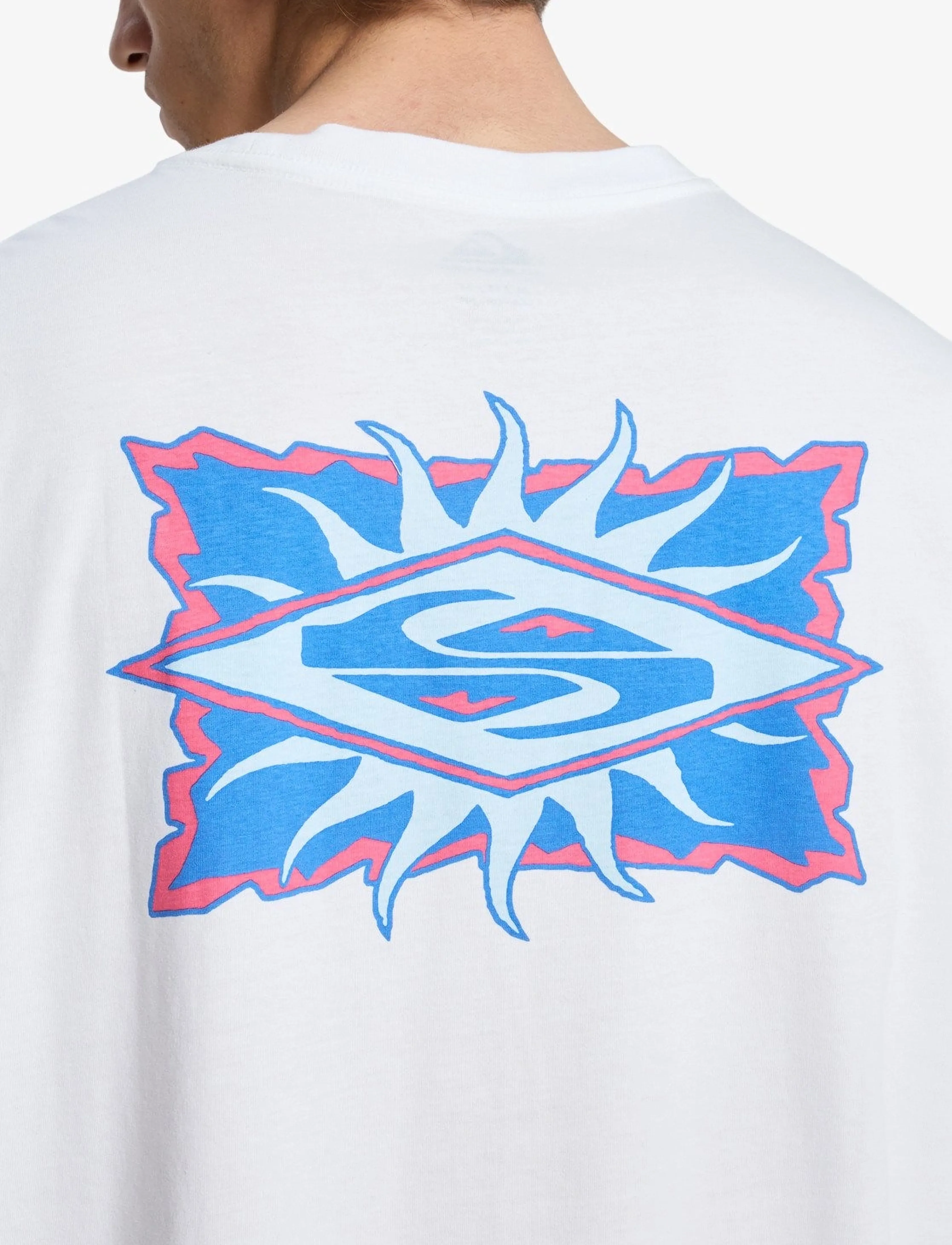 Quiksilver EV STARFISH STAMP SS - Riided - SNOW WHITE / white
