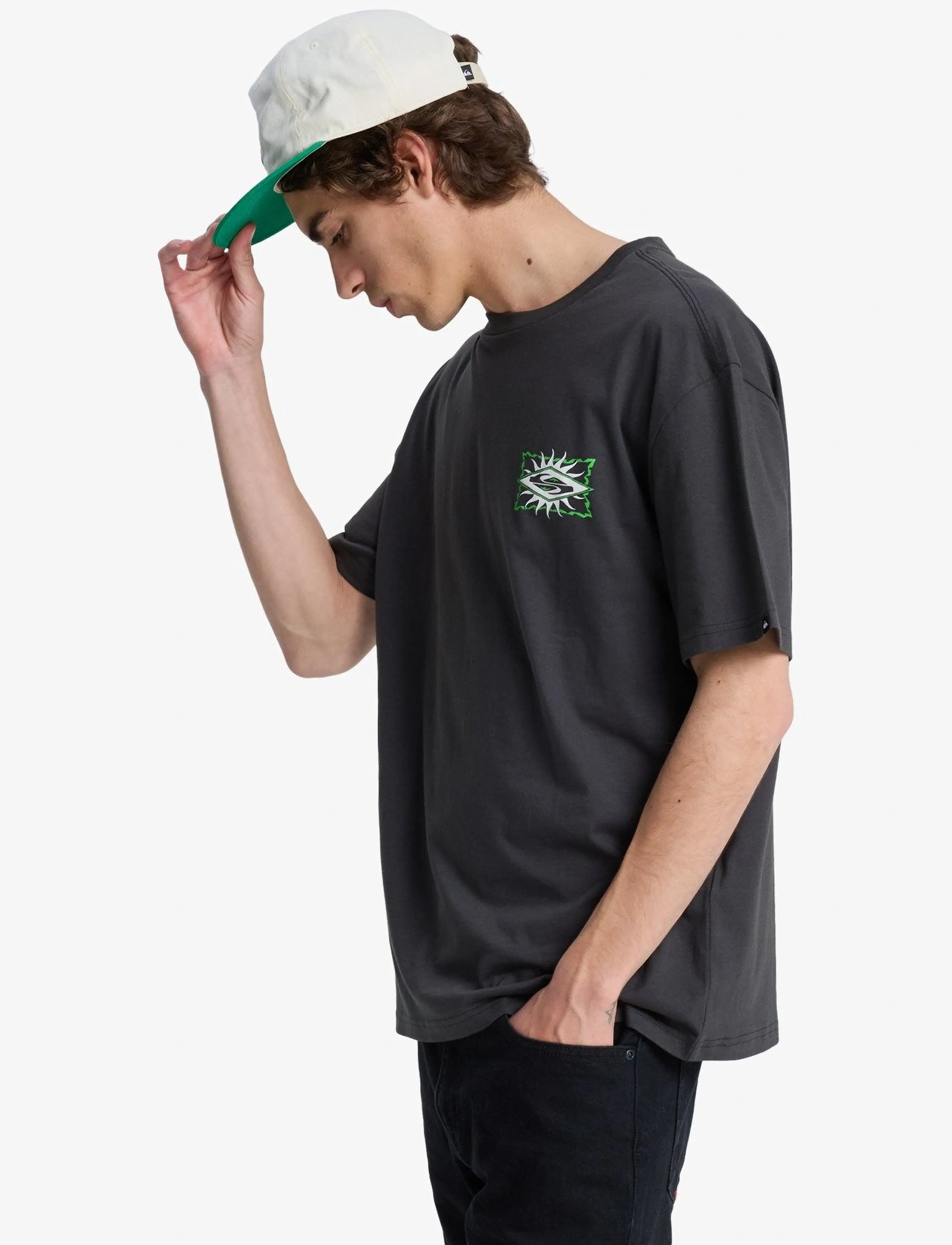 Quiksilver - EV STARFISH STAMP SS - t-shirts - tarmac - 5