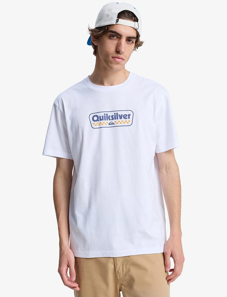 Quiksilver - EV STARTING GRID SS - oberteile & t-shirts - white - 0