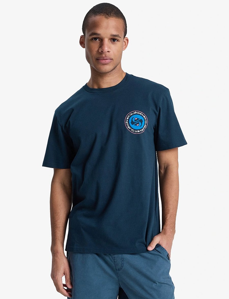 Quiksilver - EV DUALITY SS - oberteile & t-shirts - dark navy - 0
