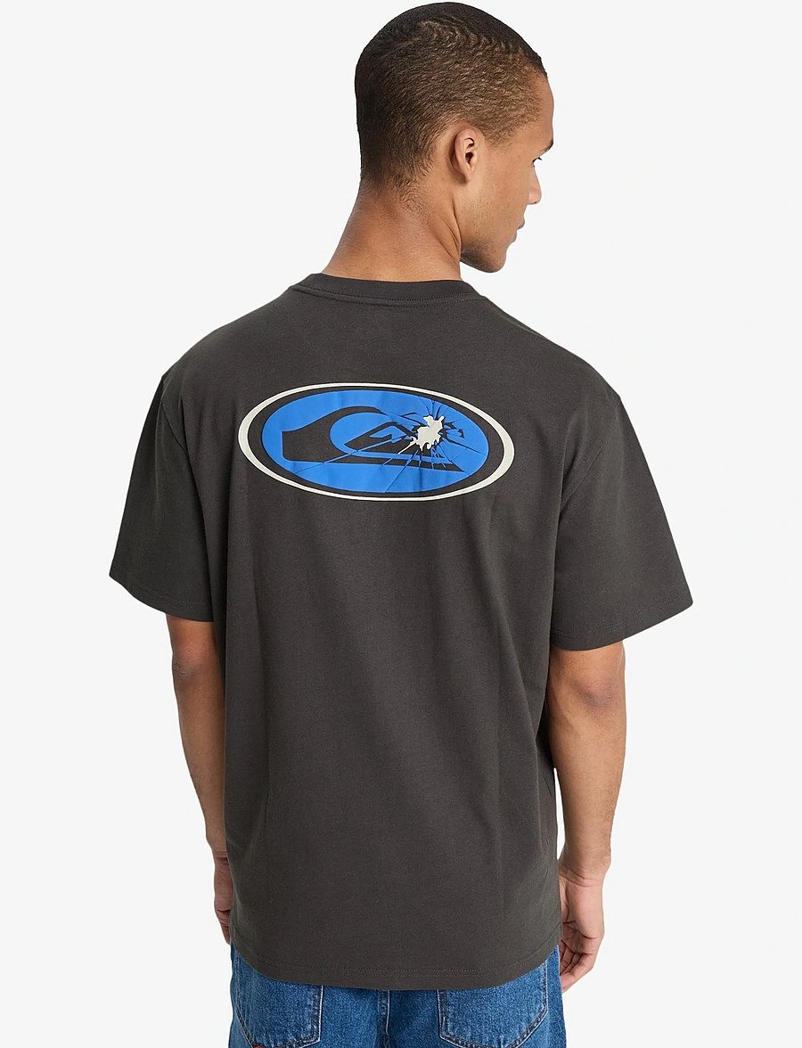 Quiksilver - FRACTURED WAVE SS - stuttermarbolir - tarmac - 3