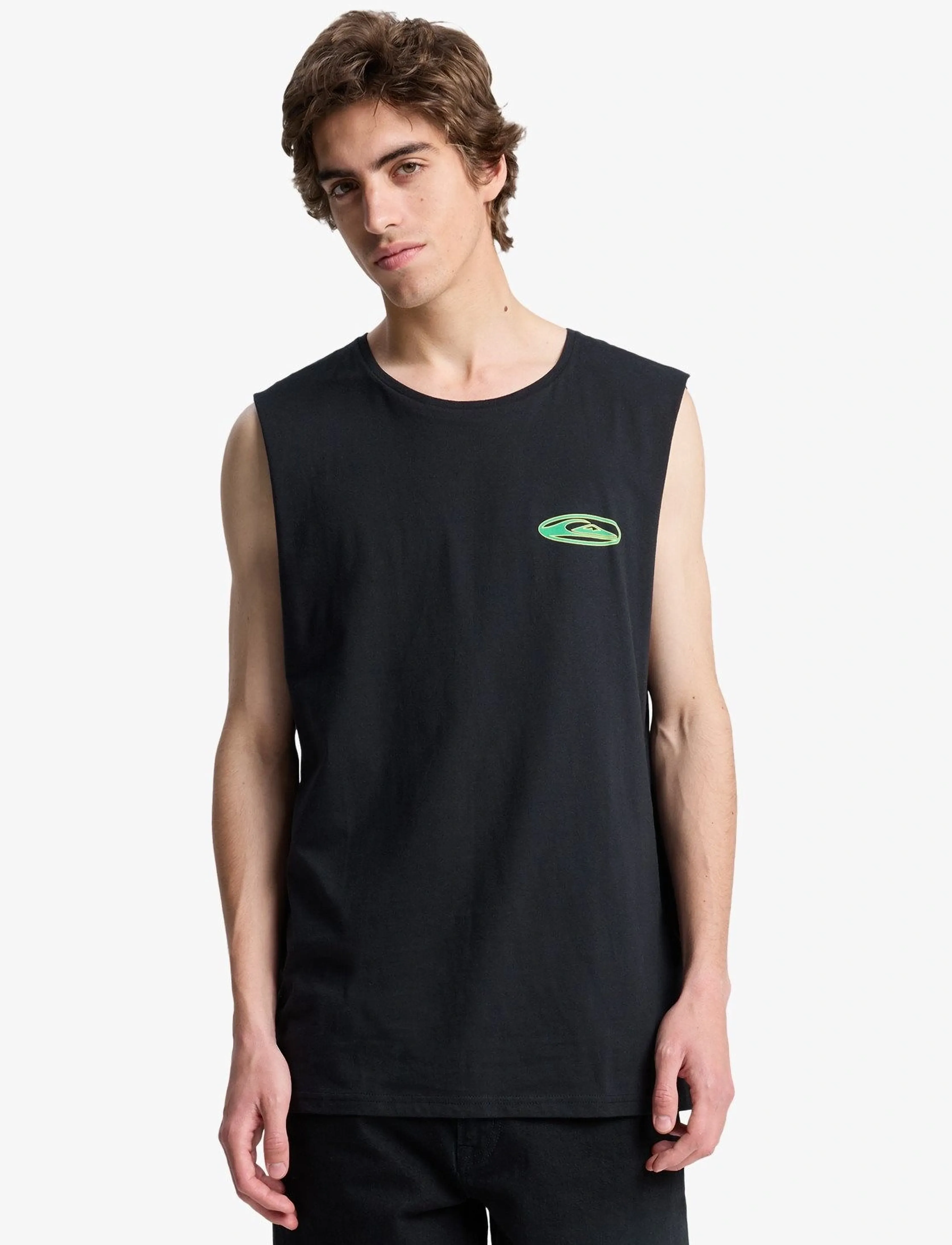 Quiksilver EV QUIKGLOBE MUSCLE - Tank Tops - BLACK / black