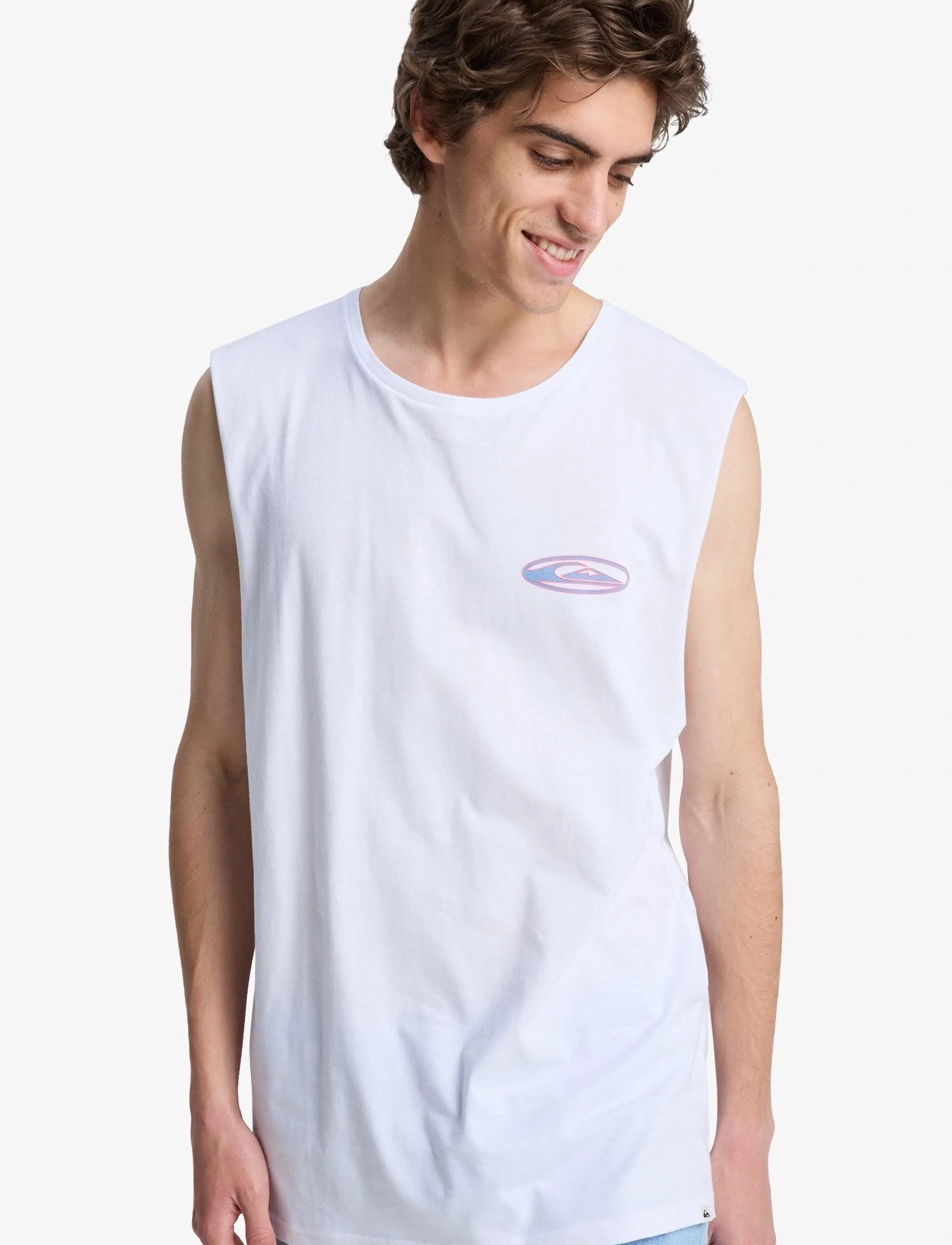 Quiksilver EV QUIKGLOBE MUSCLE - T-shirts - WHITE / white