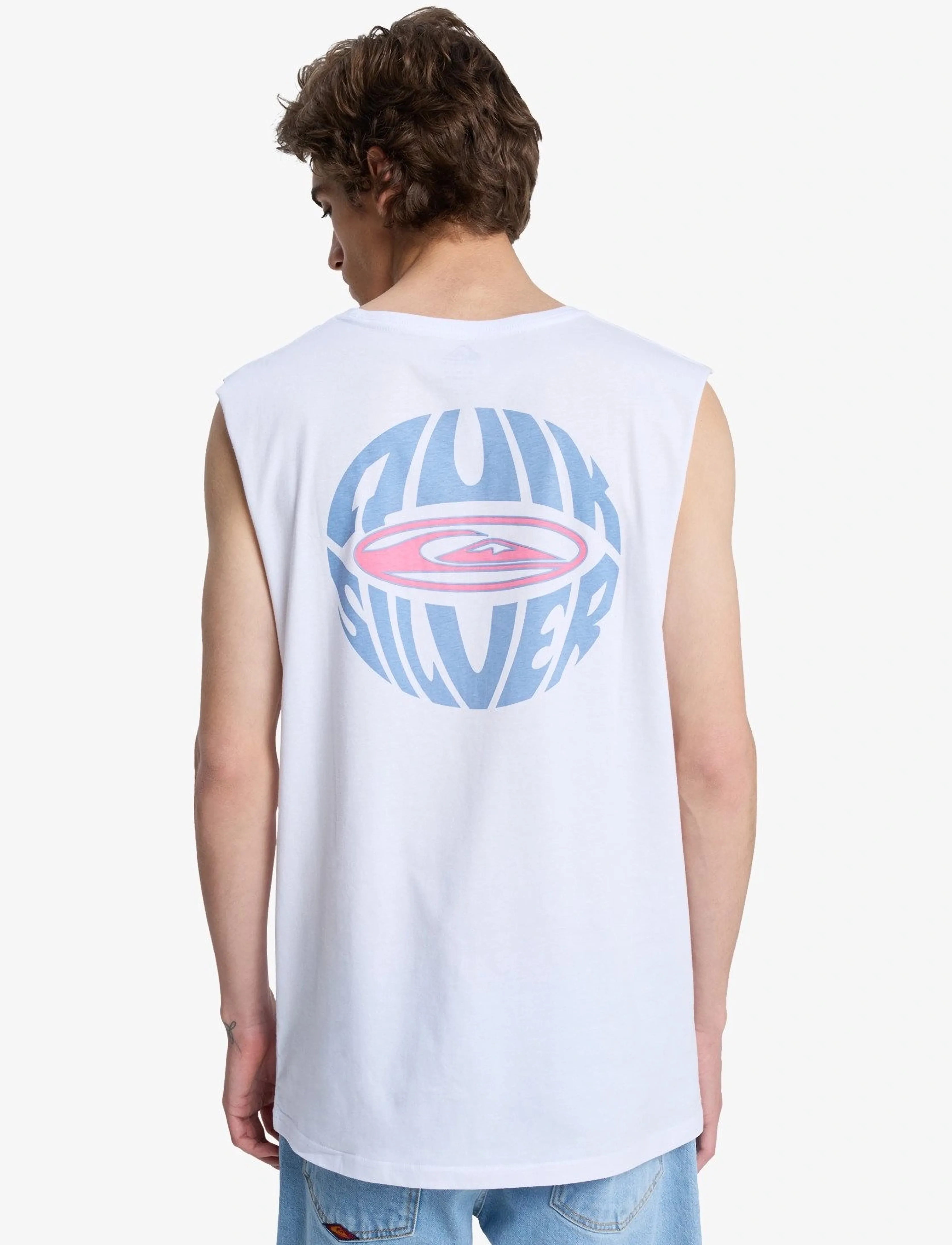 Quiksilver - EV QUIKGLOBE MUSCLE - toppar & t-shirts - white - 3