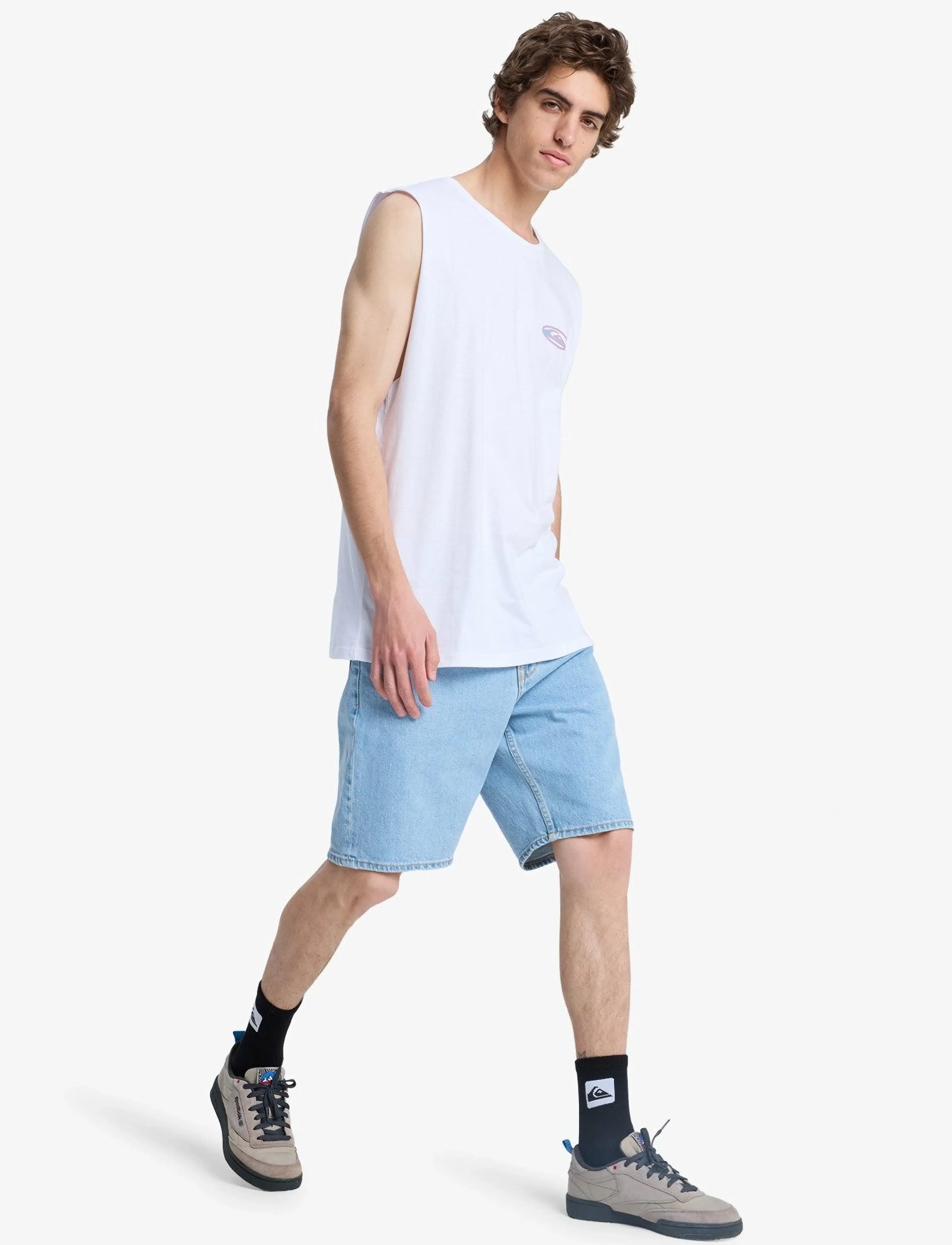 Quiksilver - EV QUIKGLOBE MUSCLE - toppar & t-shirts - white - 4