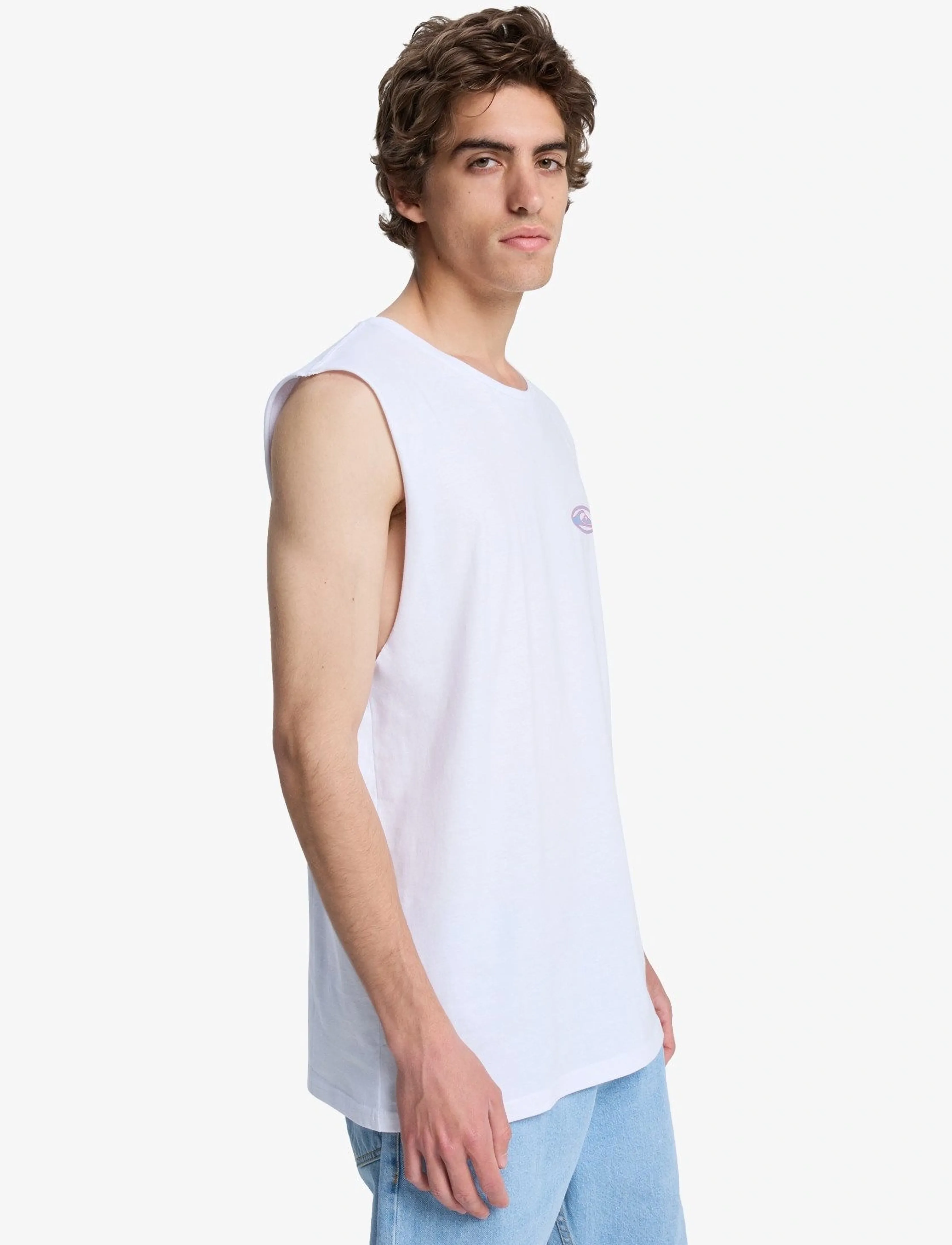 Quiksilver - EV QUIKGLOBE MUSCLE - toppar & t-shirts - white - 5