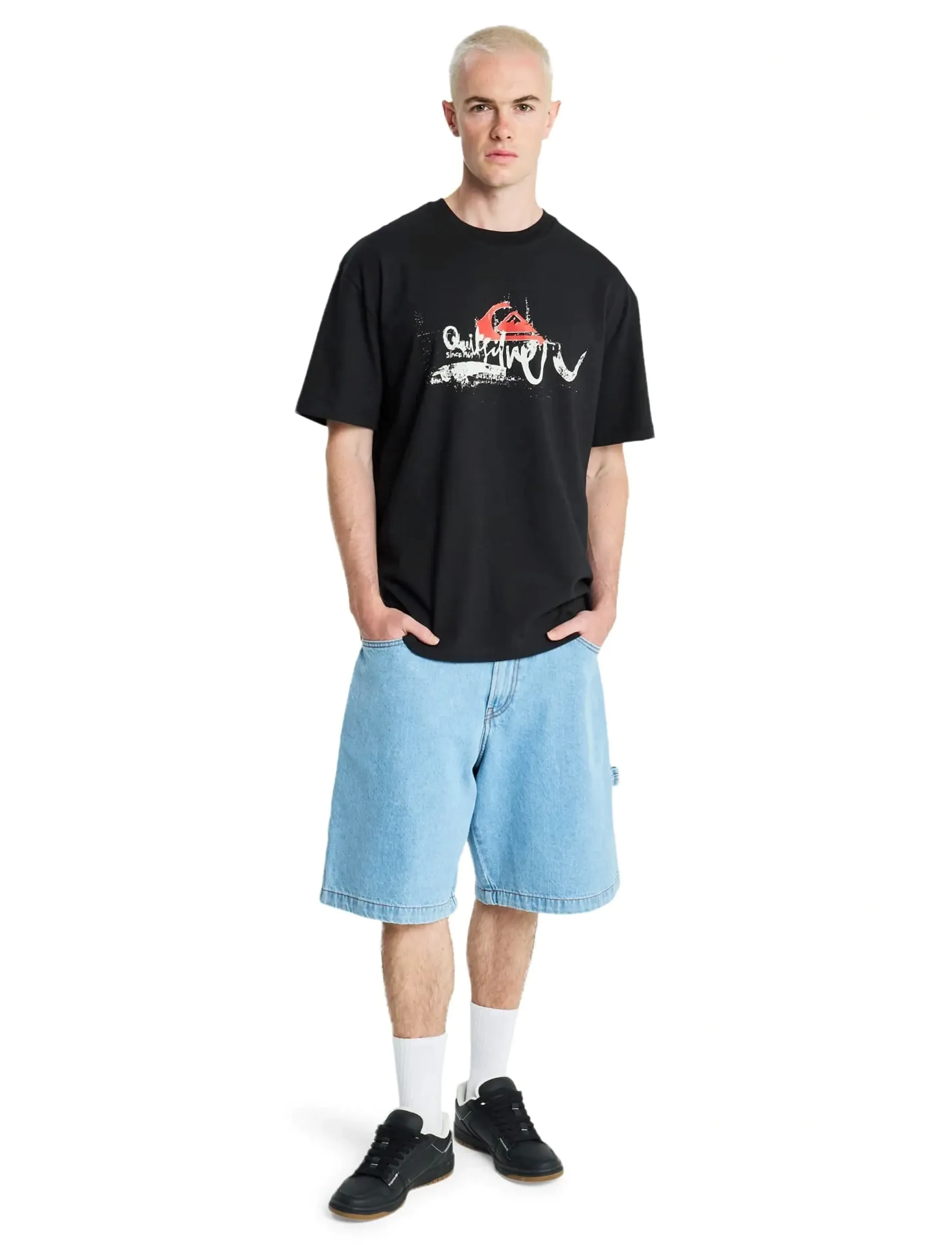 Quiksilver - YG DRIFTER SS - tops & t-shirts - black - 4