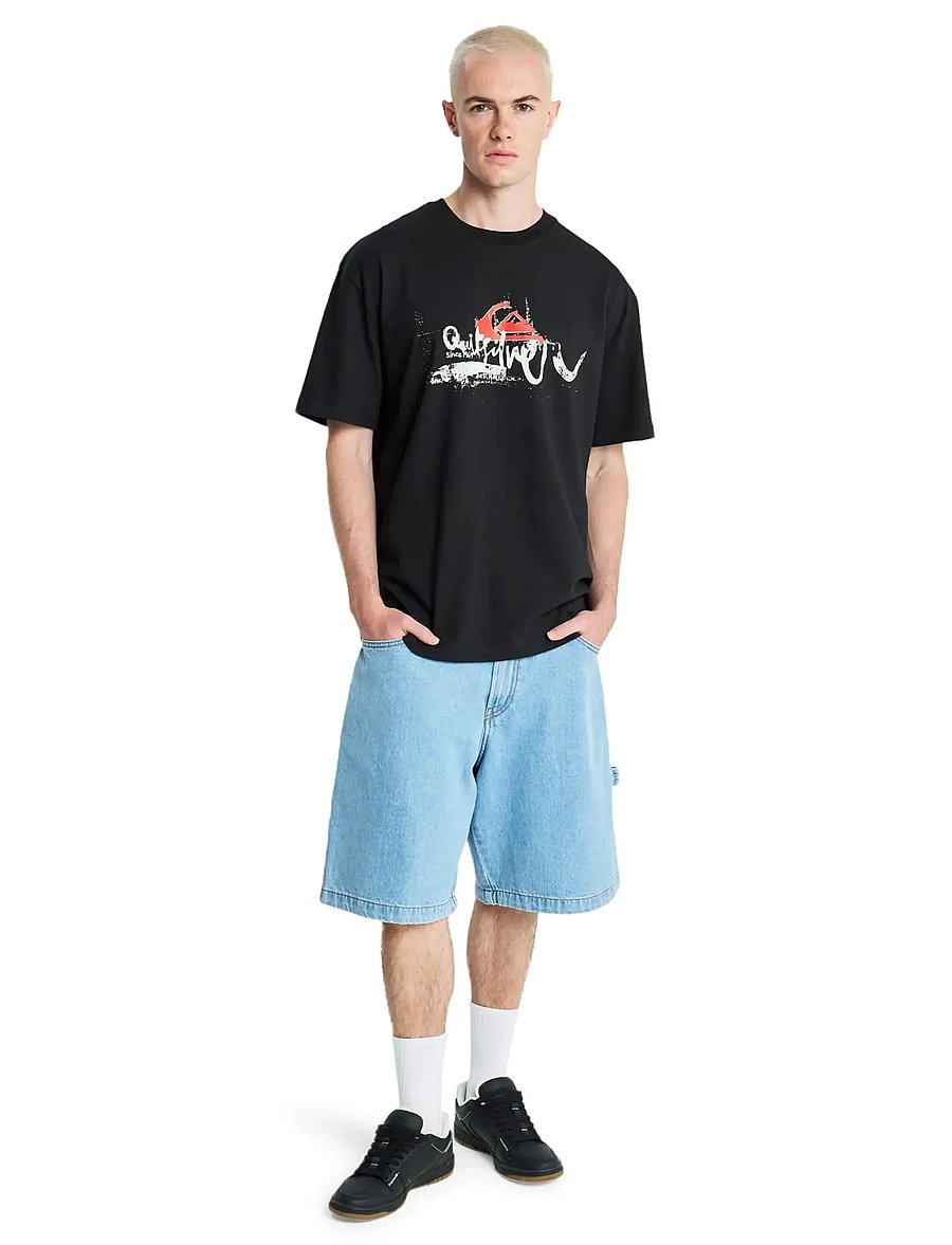 Quiksilver - YG DRIFTER SS - alussärgid ja t-särgid - black - 4