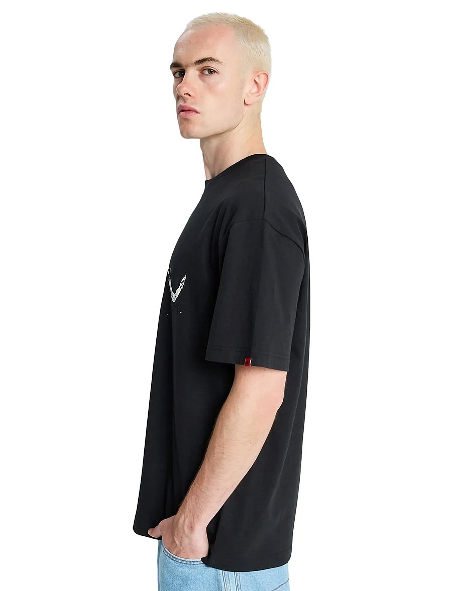 Quiksilver - YG DRIFTER SS - alussärgid ja t-särgid - black - 5