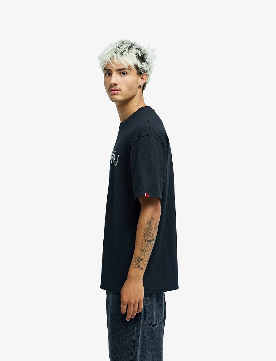 Quiksilver - YG VORTEX SS - oberteile & t-shirts - black - 4