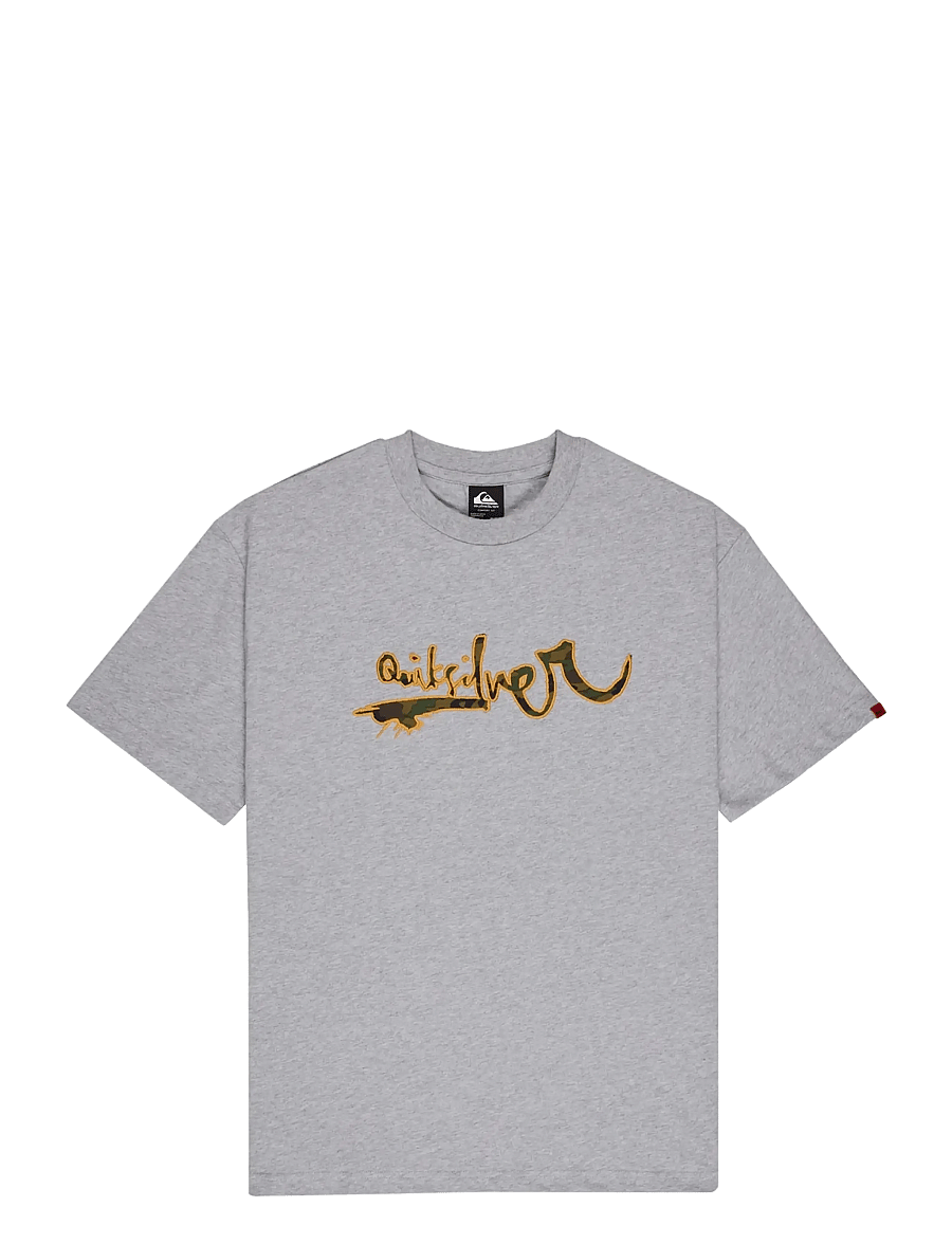 Quiksilver - YG VORTEX SS - oberteile & t-shirts - light grey heather - 1