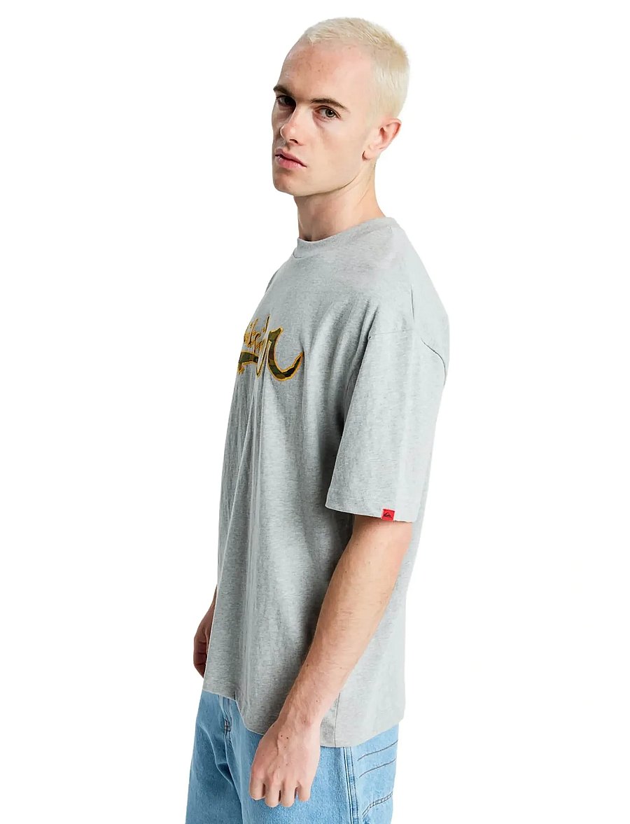 Quiksilver - YG VORTEX SS - oberteile & t-shirts - light grey heather - 5