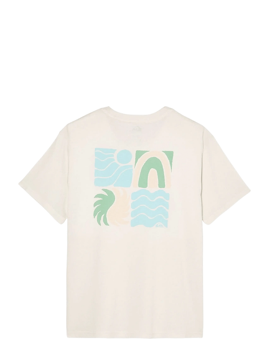 Quiksilver - EVO VIBES SS - oberteile & t-shirts - snow white - 2