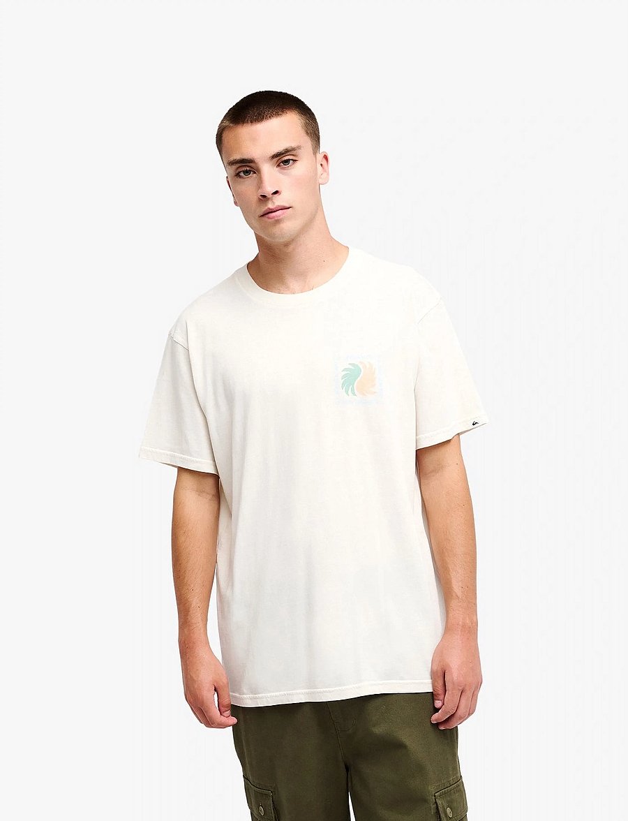 Quiksilver - EVO VIBES SS - oberteile & t-shirts - snow white - 3