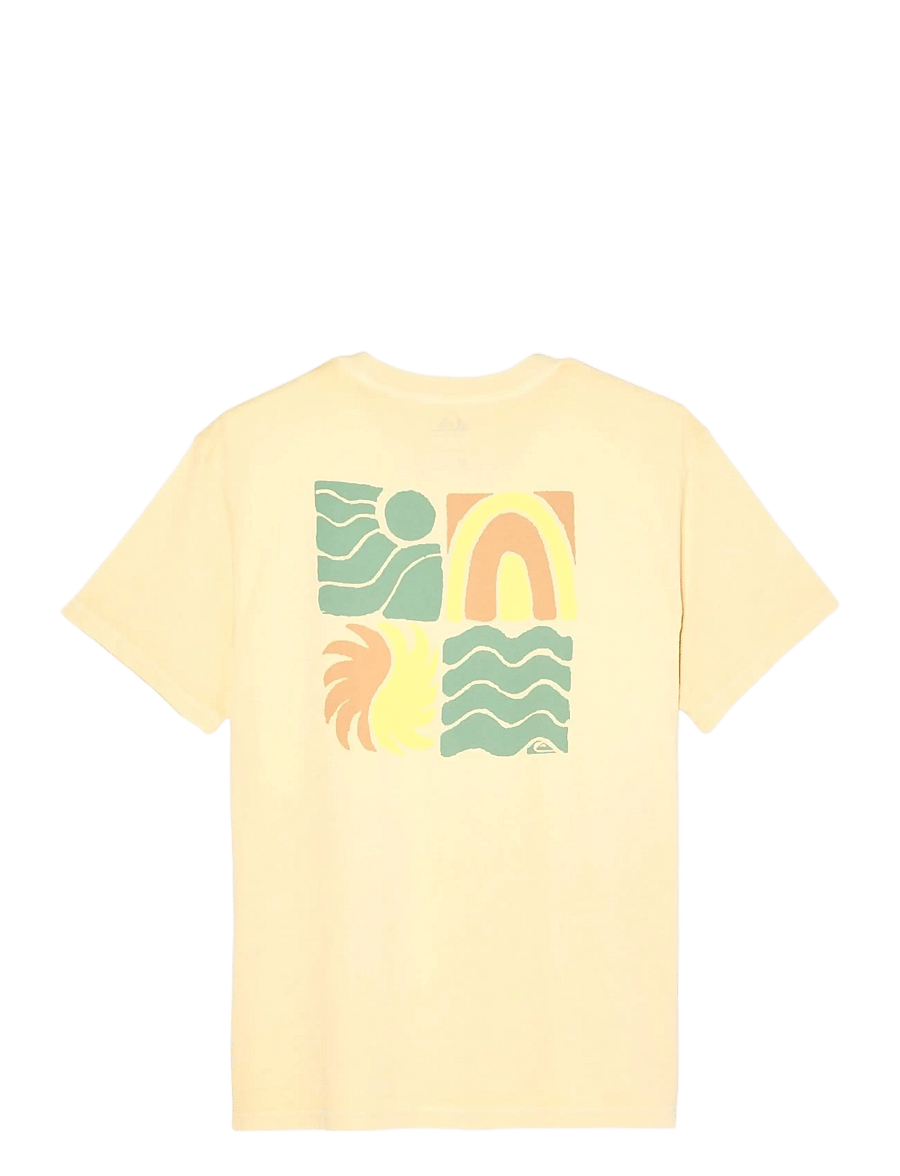 Quiksilver - EVO VIBES SS - oberteile & t-shirts - straw - 2