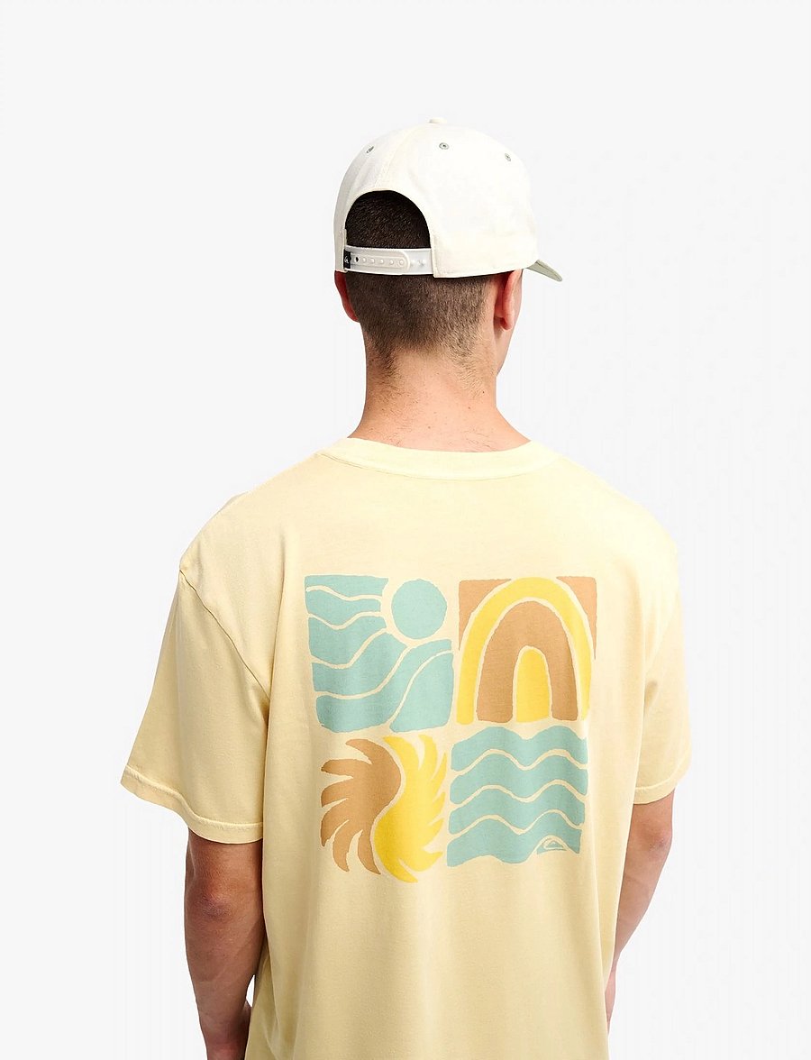 Quiksilver - EVO VIBES SS - oberteile & t-shirts - straw - 3